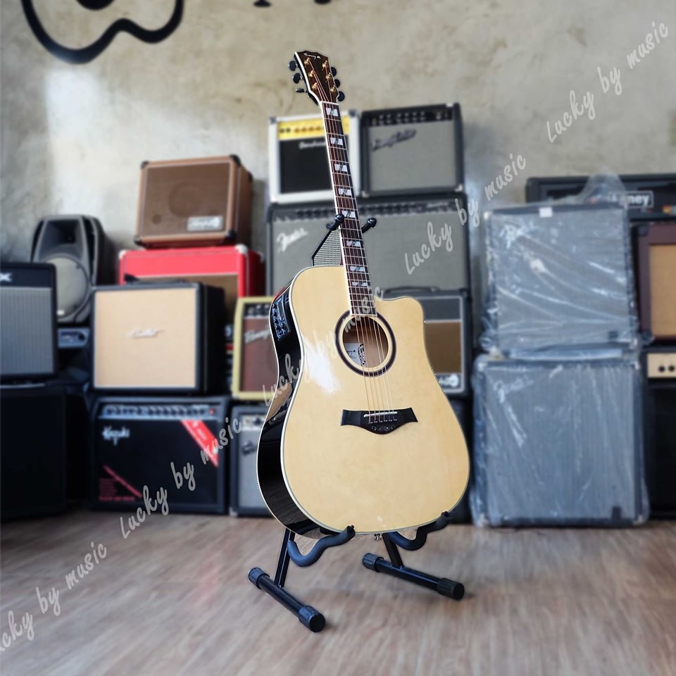 กีต้าร์โปร่งไฟฟ้า Enya Ed18 EQ สีไม้