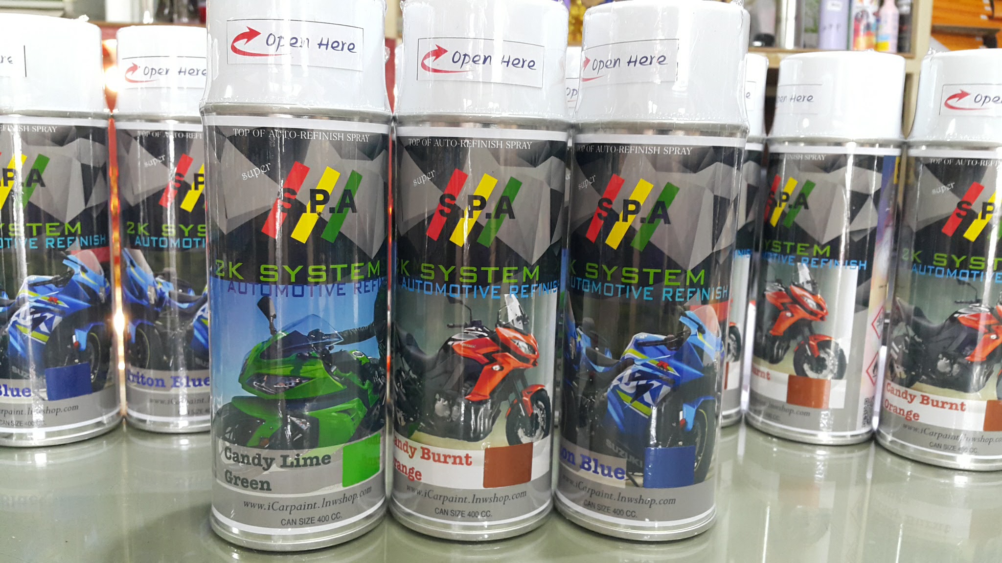 สีสเปรย์พ่นมอเตอร์ไซต์ S.P.A KW-Candy Burnt Orange