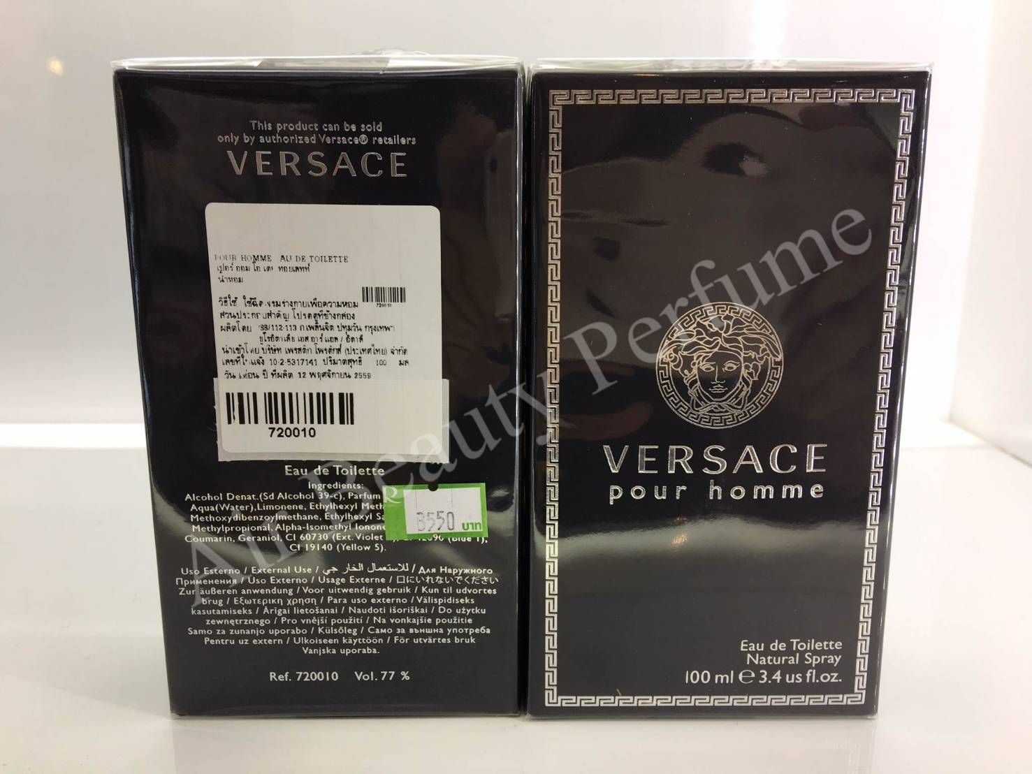น้ำหอม Versace Pour Homme EDT 100ml. น้ำหอมแท้ 100%