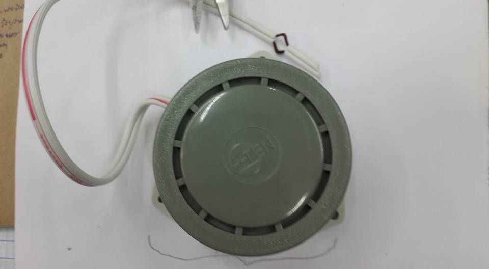 BUZZER12VDCรุ่นEBL2-12ยี้ห้อE-TENบัซเซอร์12VDCเส้นผ่านศูนย์กลางอ้วน72MMฐานกว้าง85MMEBL2-12