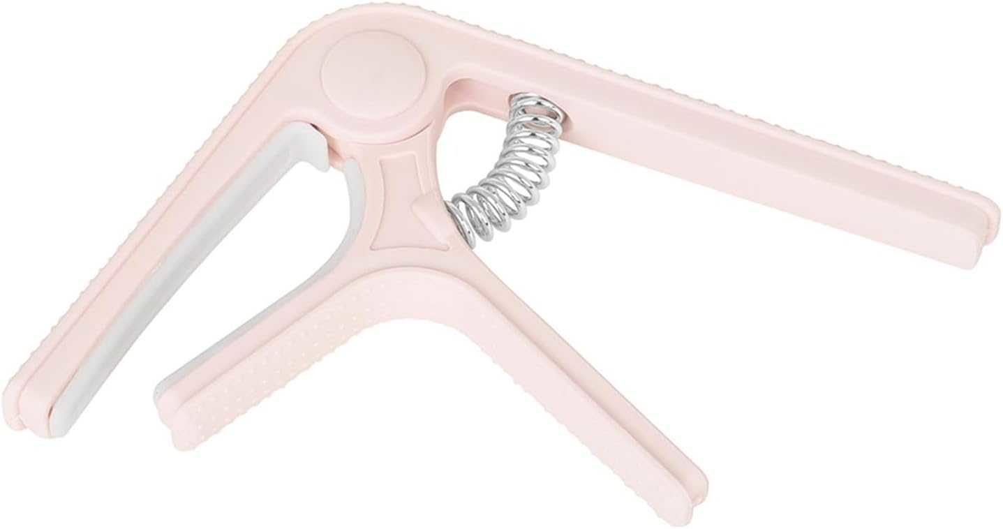 Capo คาโป้กีตาร์โปร่ง/ไฟฟ้า รุ่น TG-01 วัสดุ ABS+Silicone+Metal คาโป้น่ารักๆ คาโป้สีชมพู