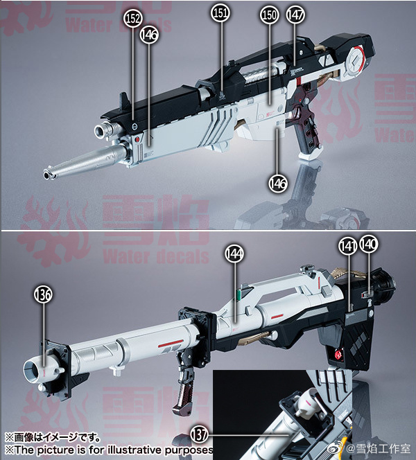 216 Water Decal 1/60 Nu Gundam Metal structure ยี่ห่อ X-Y model