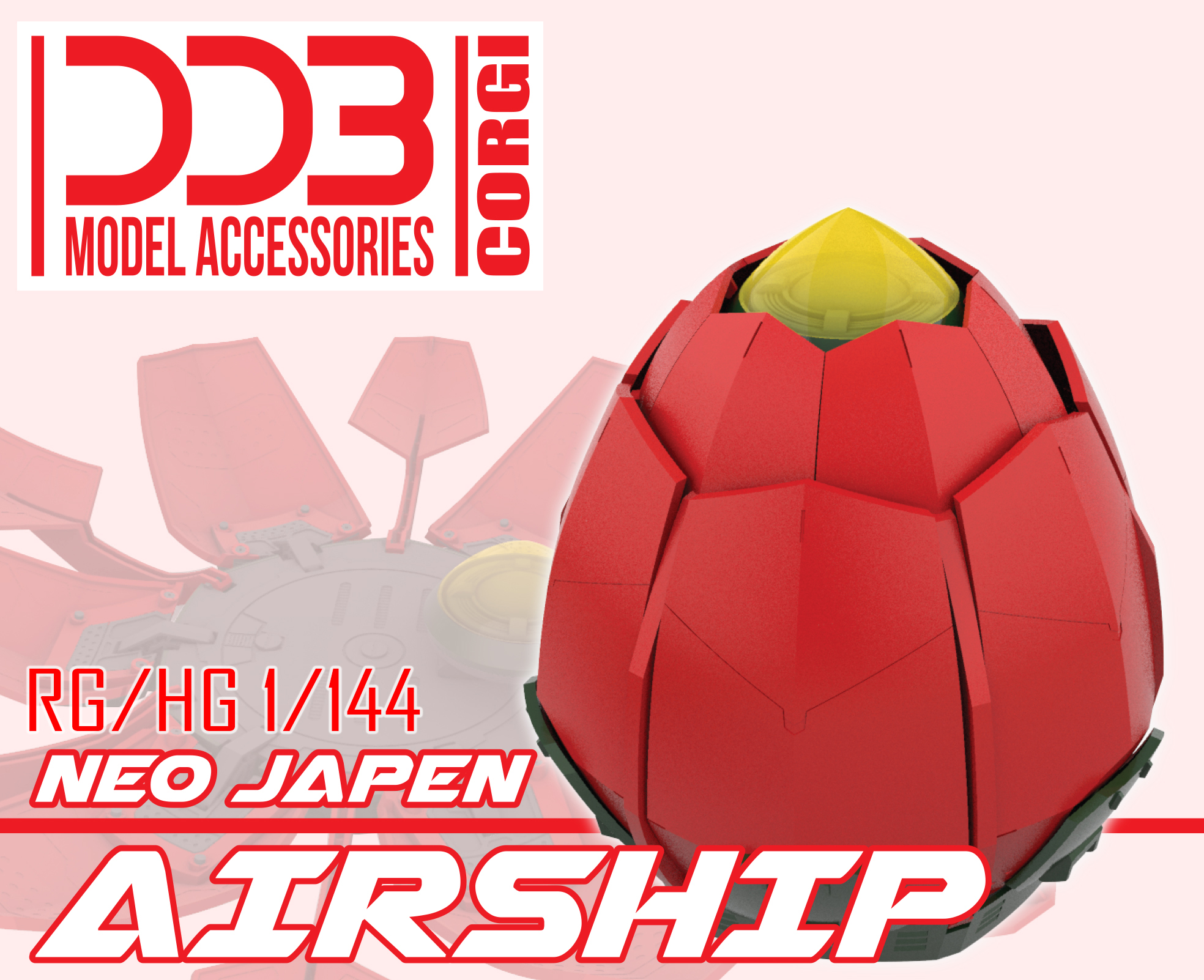 (DDB) NeoJapan Airship For HG/RG 1/144 God Gundam