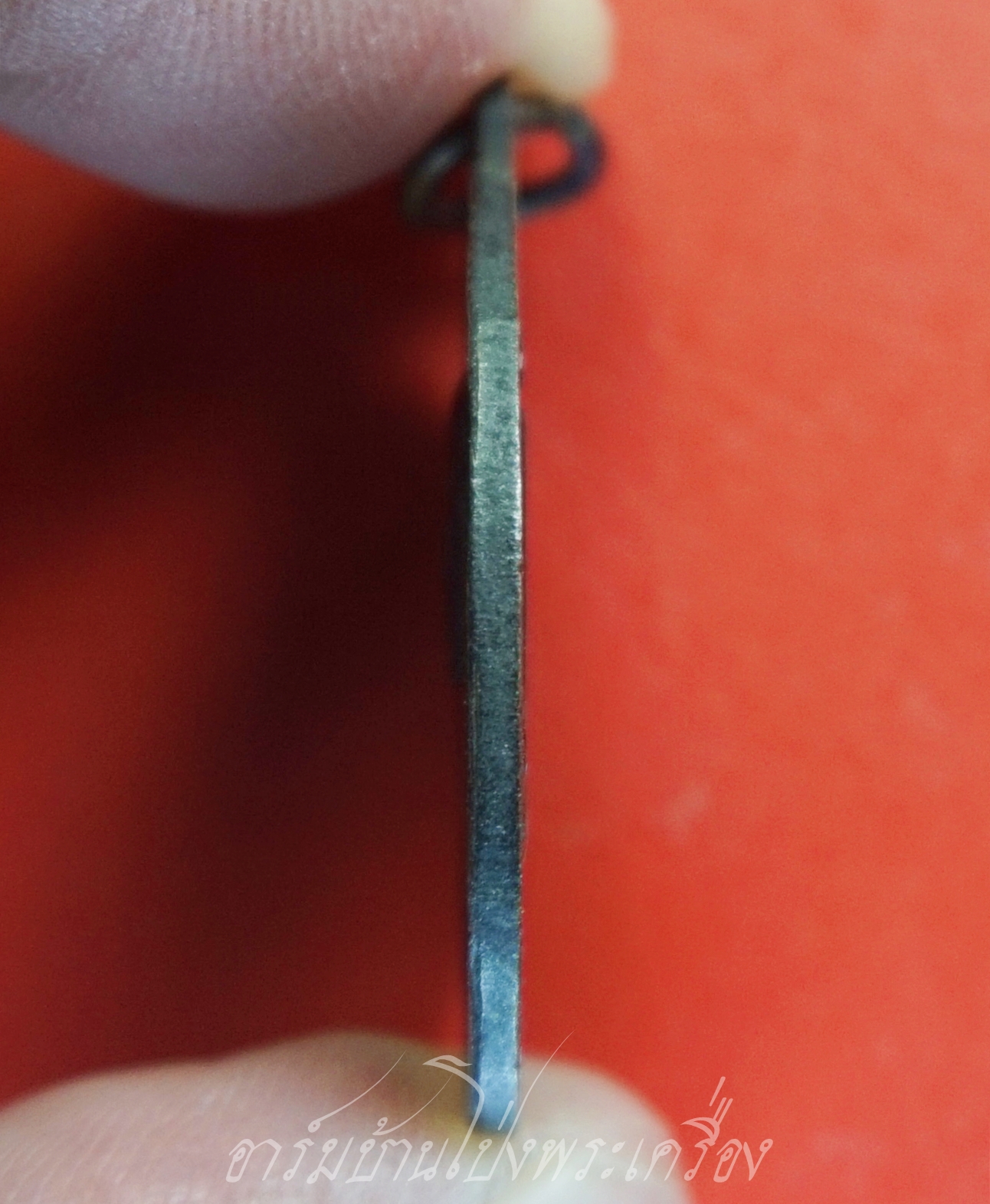 พระครูสังฆรักษ์เทศ วรเทโส(หลวงพ่อเทศ) วัดหนองกระทุ่ม รุ่นแรก ปี๒๕๑๓ พิมพ์หน้าแก่ เนื้อทองแดงรมดำ(องค์ที่2)