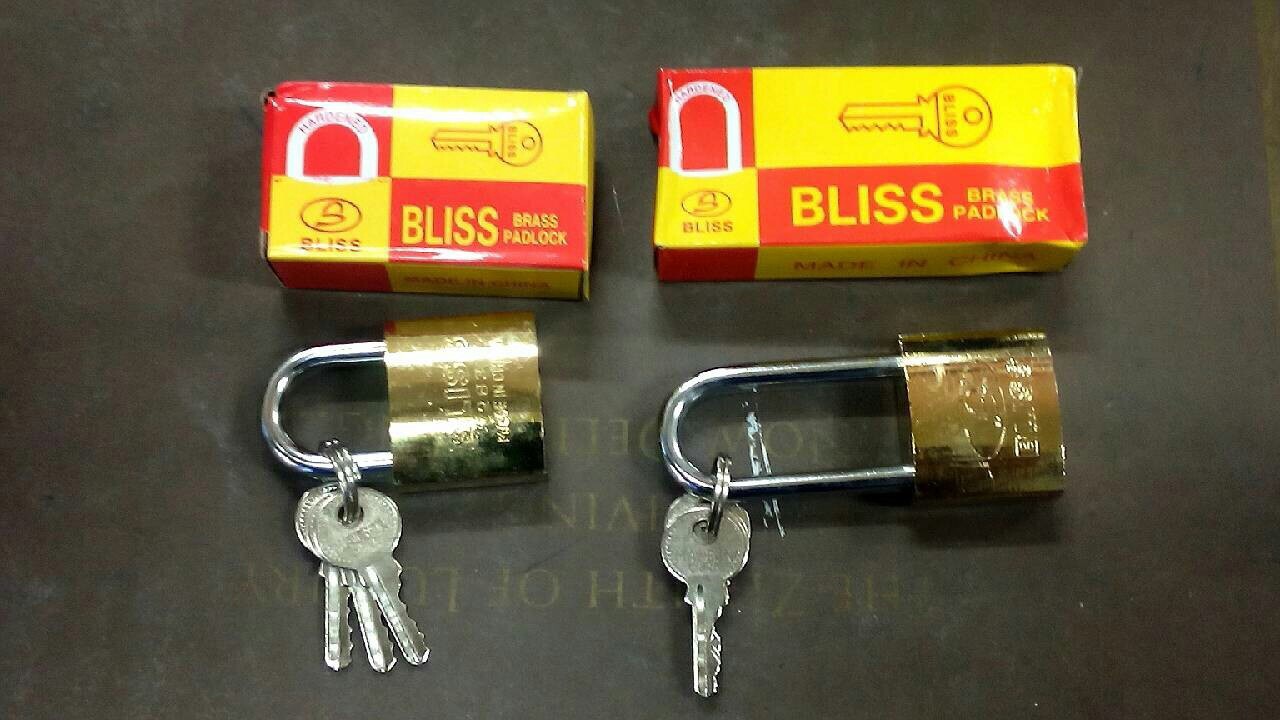 แม่กุญแจ สปริง Bliss ขนาด 38 mm