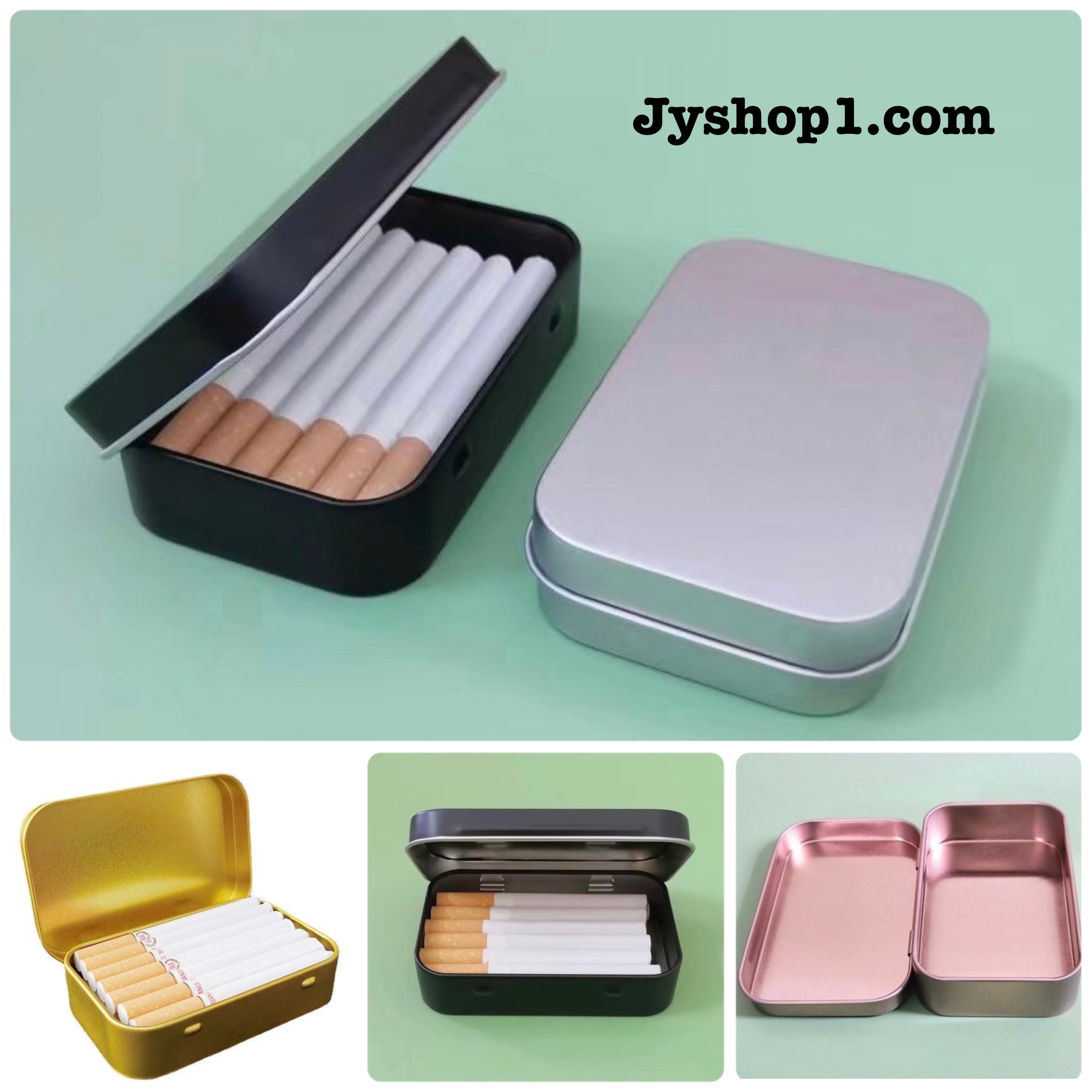 กล่องใส่บุหรี่ กล่องเหล็ก แบบฝาเปิดข้าง รหัส CB001 พร้อมส่ง ราคาถูก