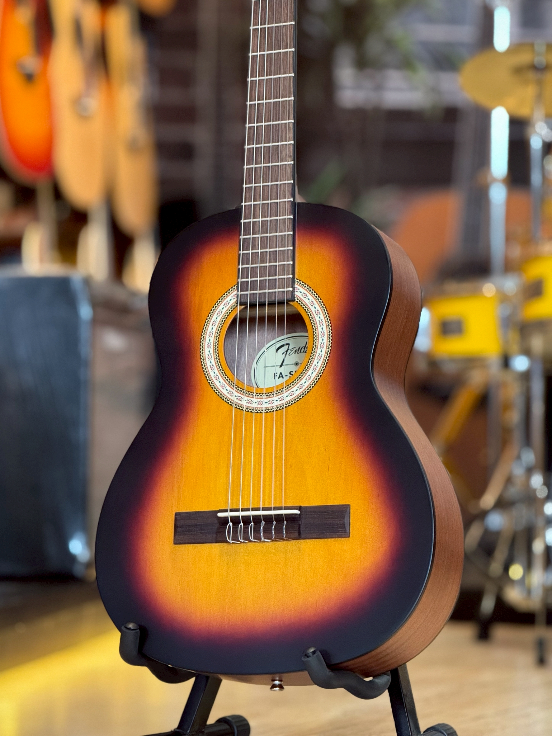 กีตาร์คลาสสิค Fender FA-25N 3/4 Size Nylon String มีเหล็กขันคอ พร้อม ประแจขันคอ