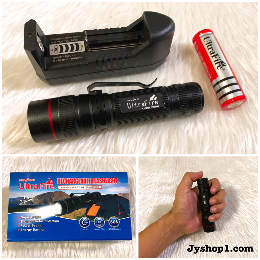 ไฟฉาย ไฟฉายชาร์จไฟ Ultrafire PL-SD59