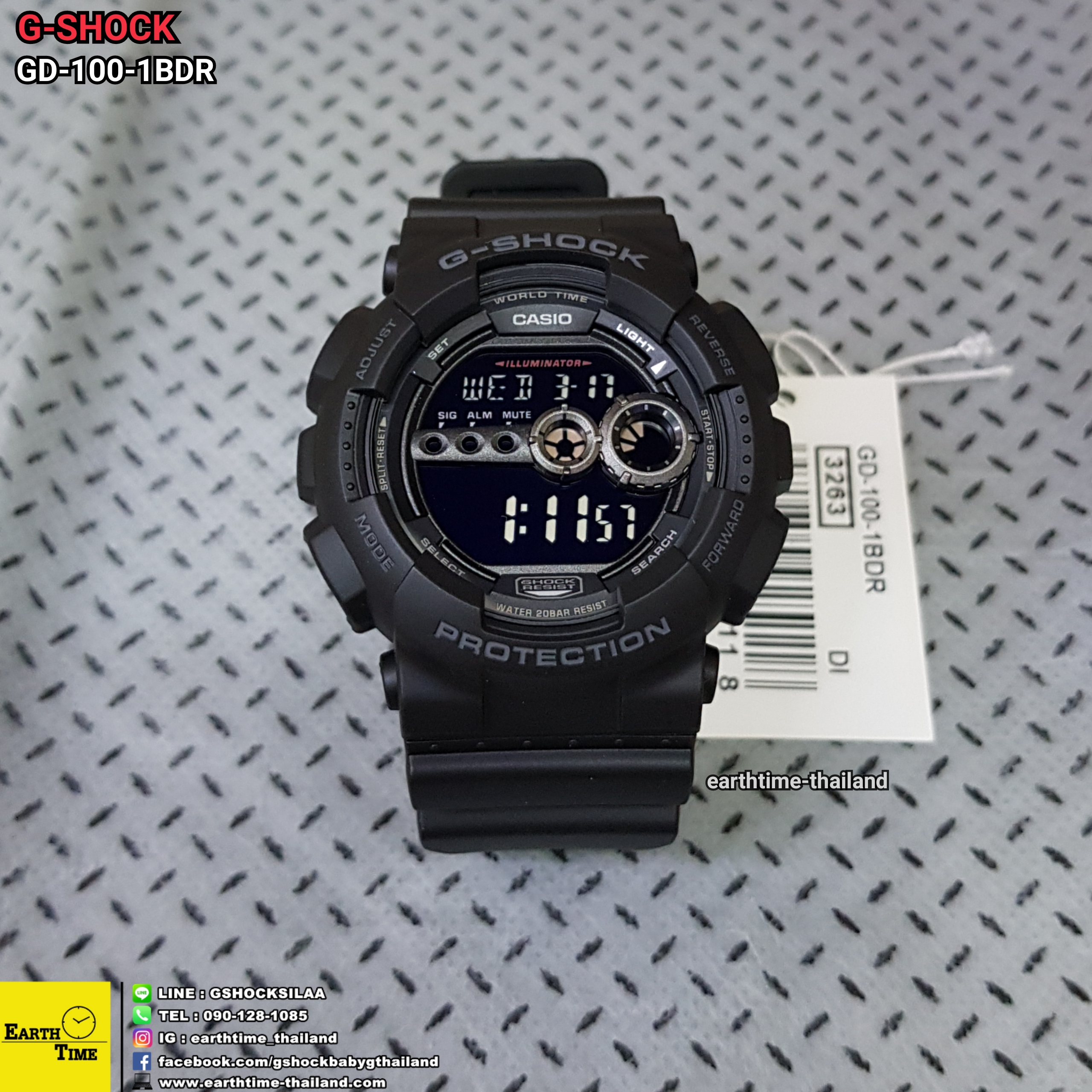 G-Shock ของใหม่แท้100% รับประกัน 1 ปี GD-100-1BDR