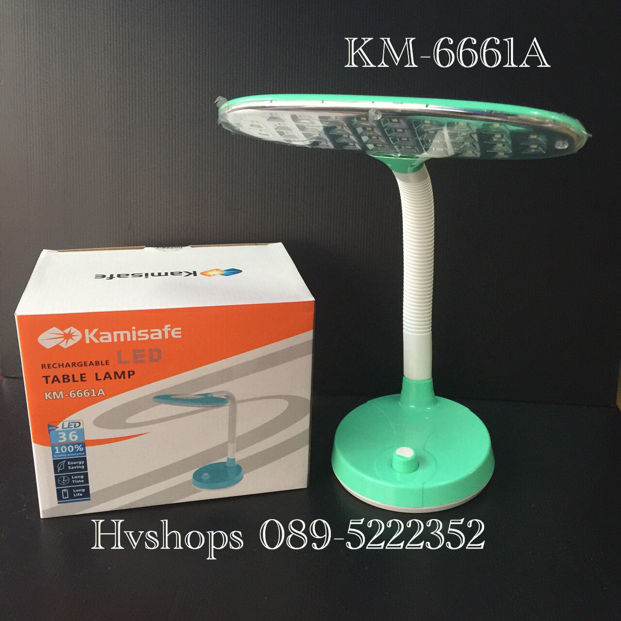 โคมไฟตั้งโต๊ะ LED อ่านหนังสือ kamisafe KM-6661A