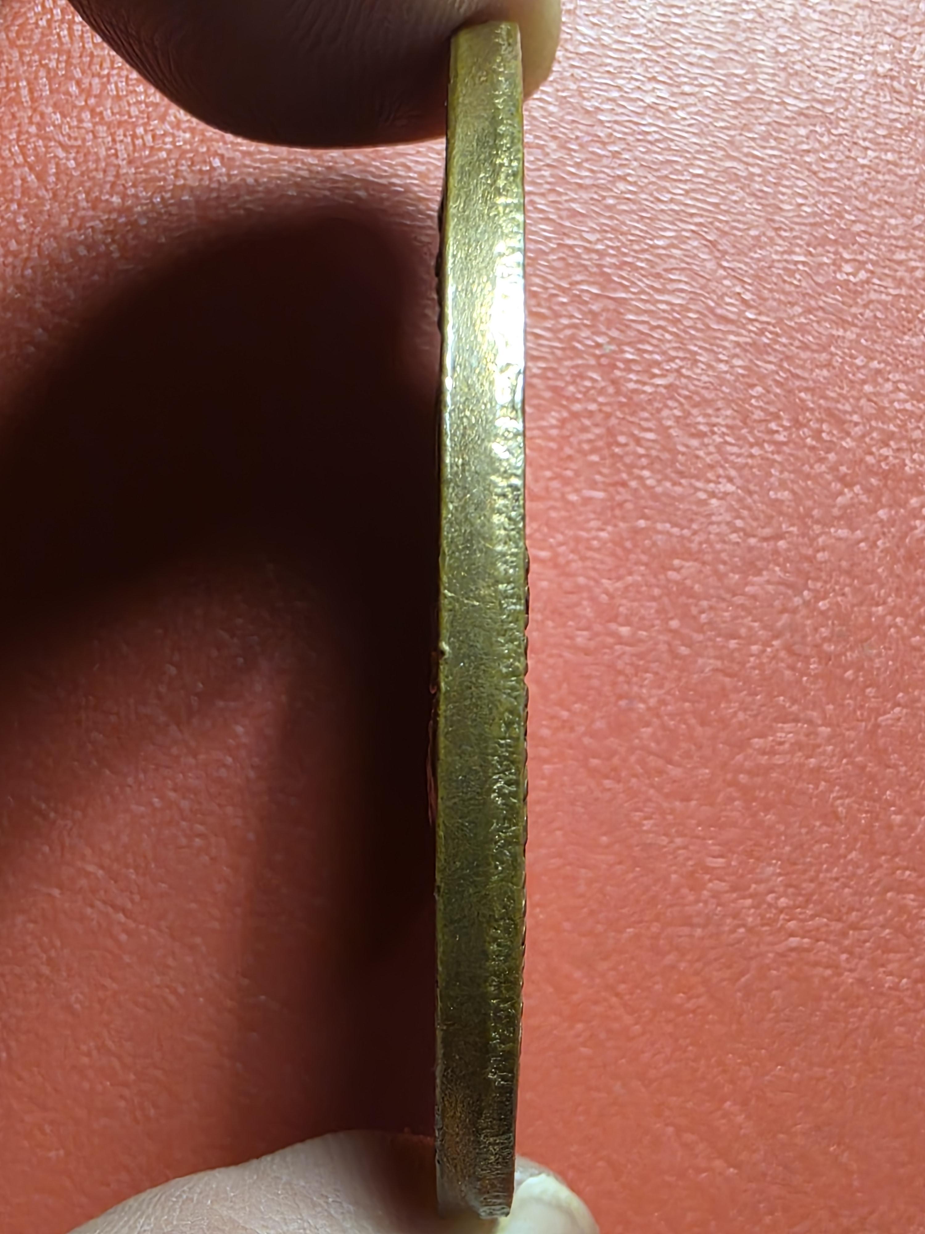 หลวงปู่บุญ วัดกลางบางแก้ว อ.นครชัยศรี จ.นครปฐม หลังชูชก ปี๒๕๓๙ เนื้อทองแดง(องค์ที่1)