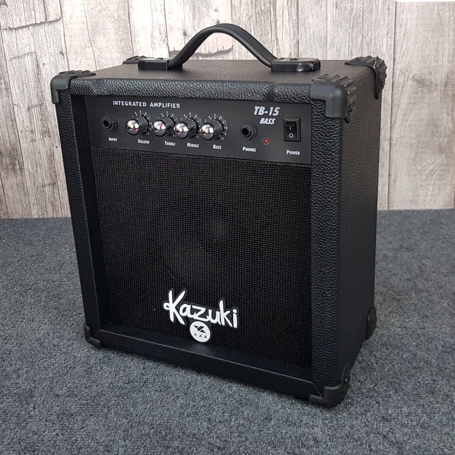 แอมป์เบส Kazuki 15 วัตต์ สีดำ ดอกขนาด 6.5 นิ้ว