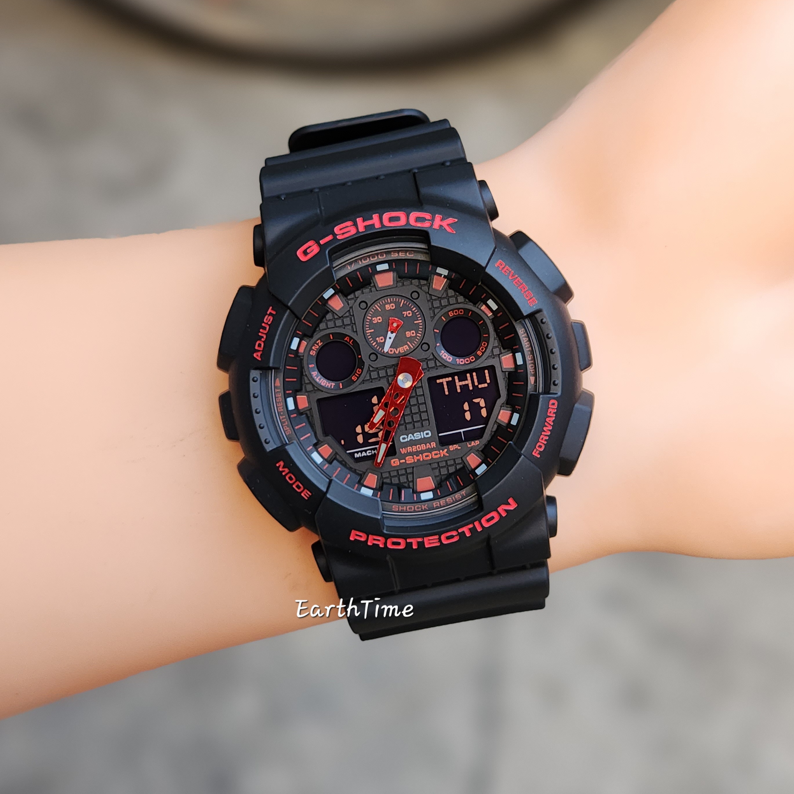 GA-100BNR-1A l Ignite Red Series l G-SHOCK