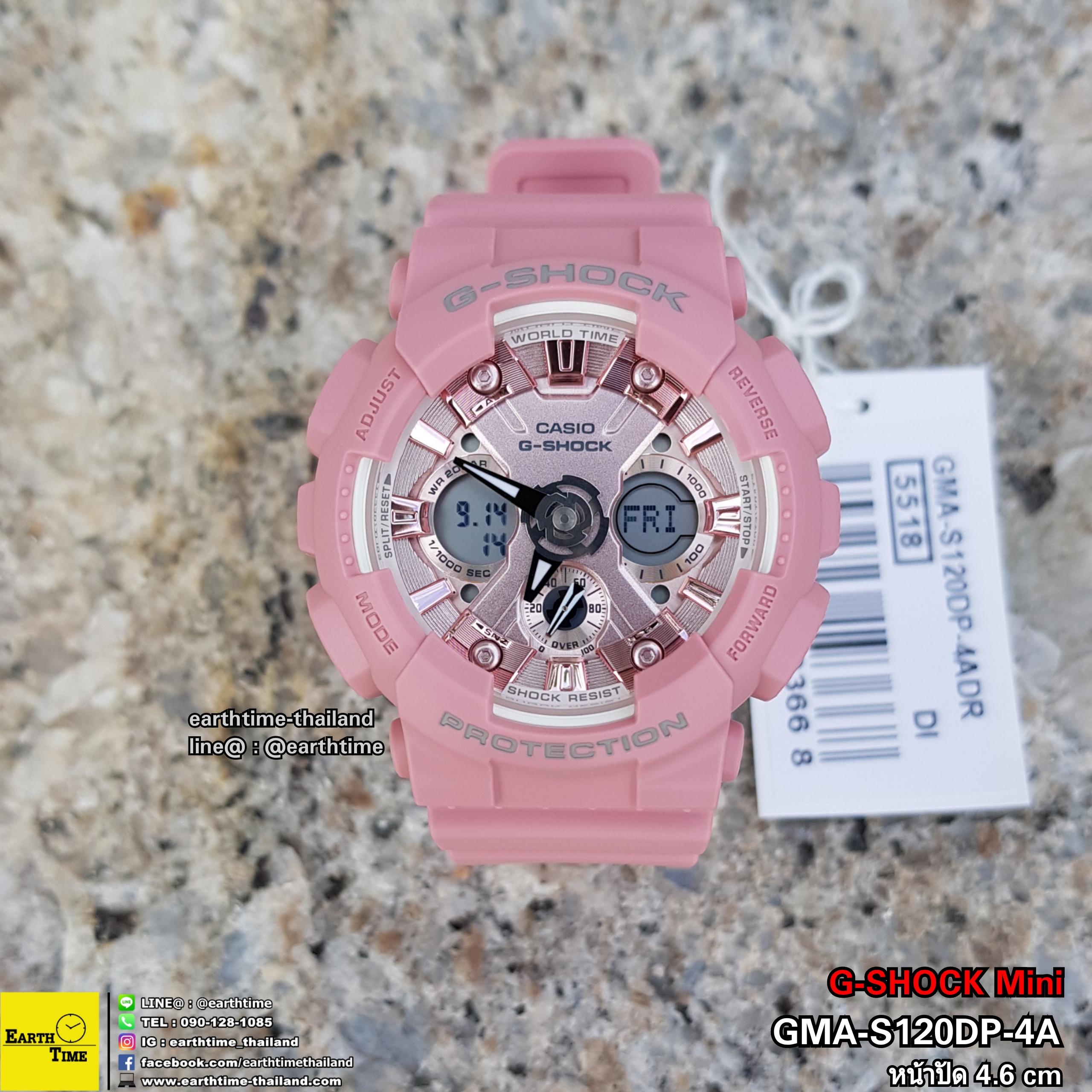 G-ShockMini Pastel Series ของใหม่แท้100% รับประกัน 1 ปี GMA-S120DP-4ADR