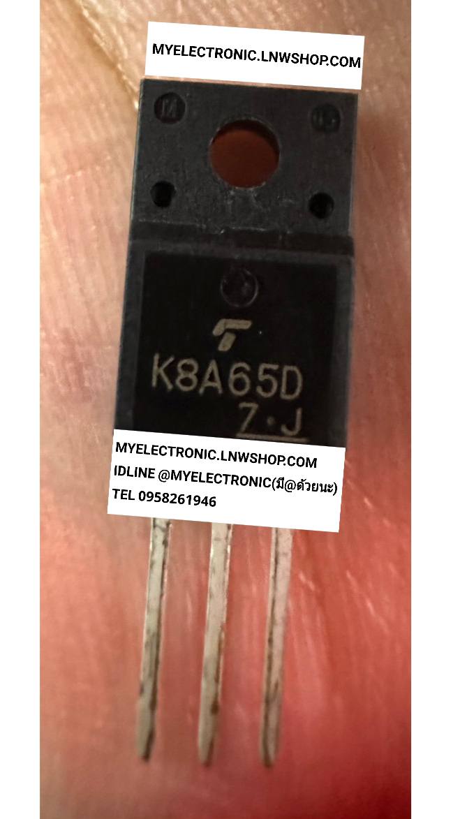 ขาย K8A65D , ตัวถัง , TO-220F , ยี่ห้อ โตชิบ้า , TOSHIBA , ราคา , ตัวละ , . . . หน่วย , บาท