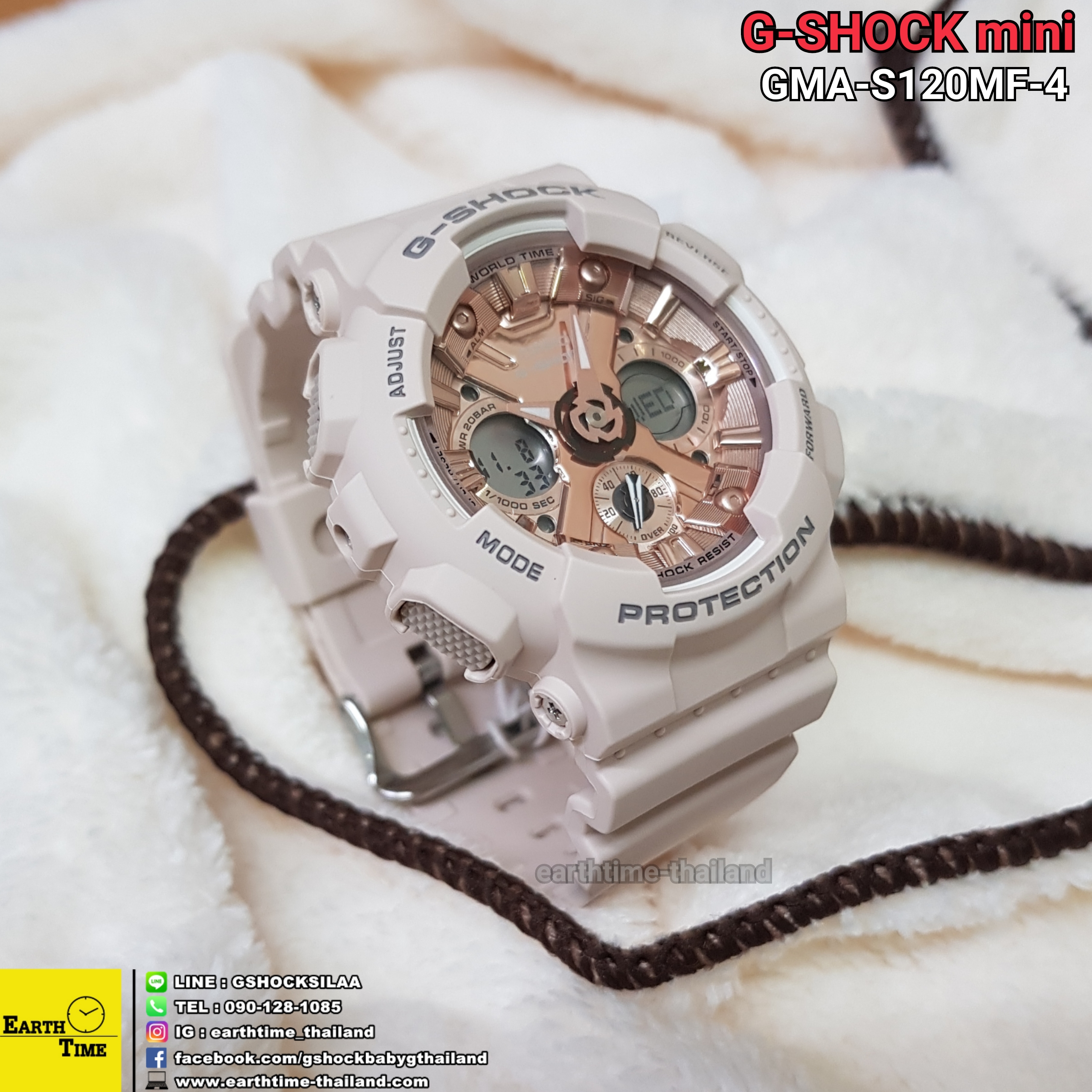 G-ShockMini ของใหม่แท้100% รับประกัน 1 ปี GMA-S120MF-4ADR