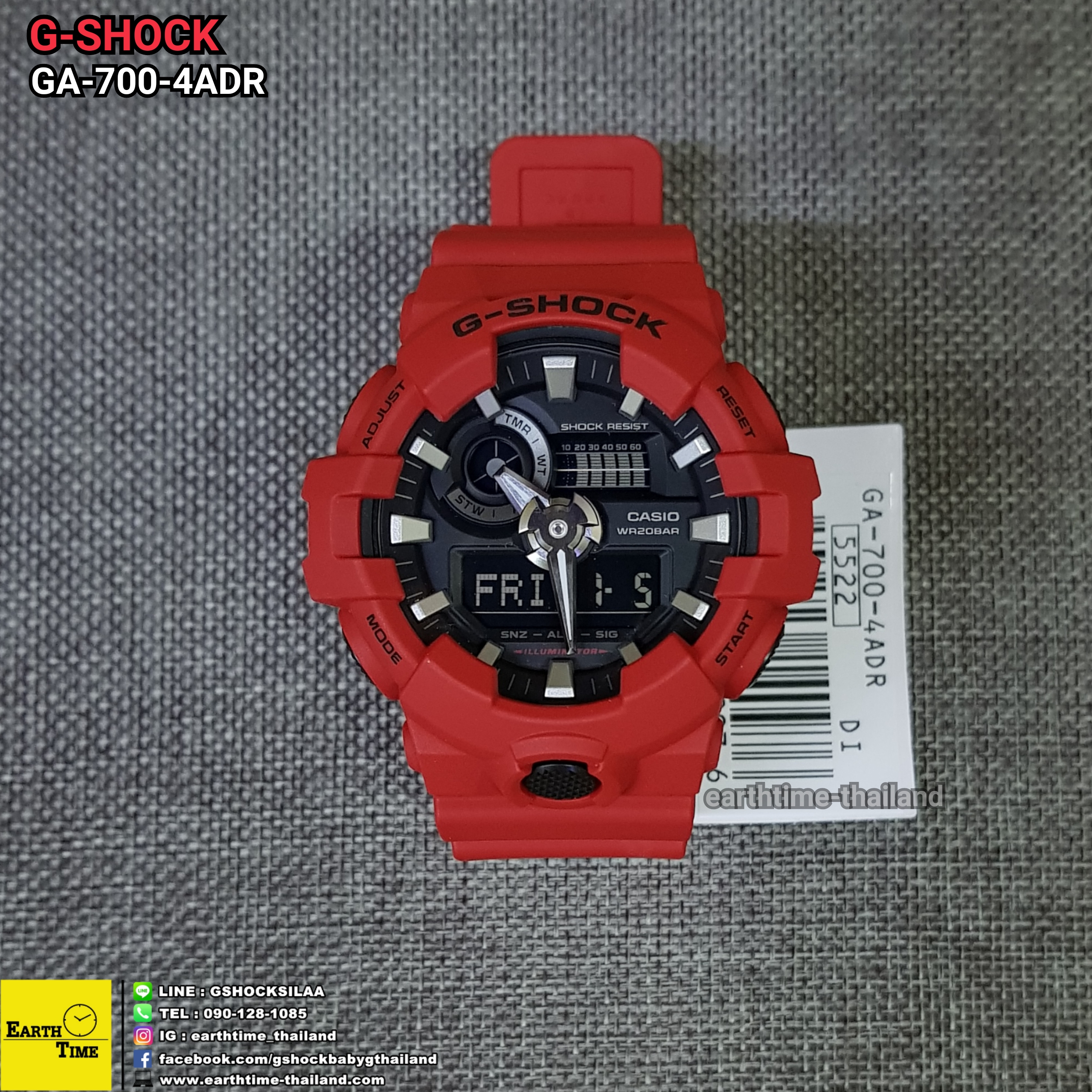 G-Shock ของใหม่แท้100% รับประกัน 1 ปี GA-700-4ADR