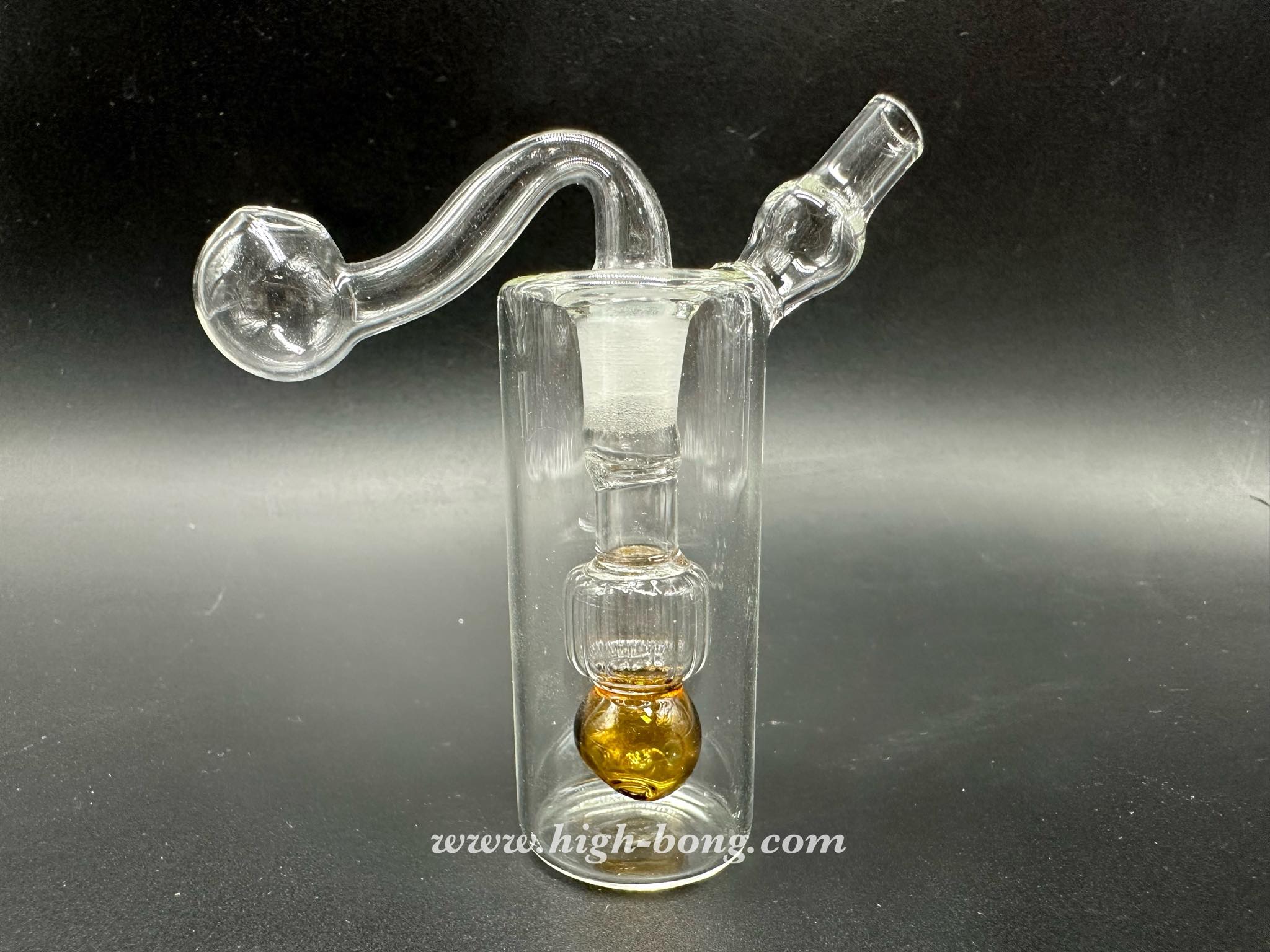 โจ๋แก้วแข็งข้อต่อก้านกลม (9cm.) (Gold)