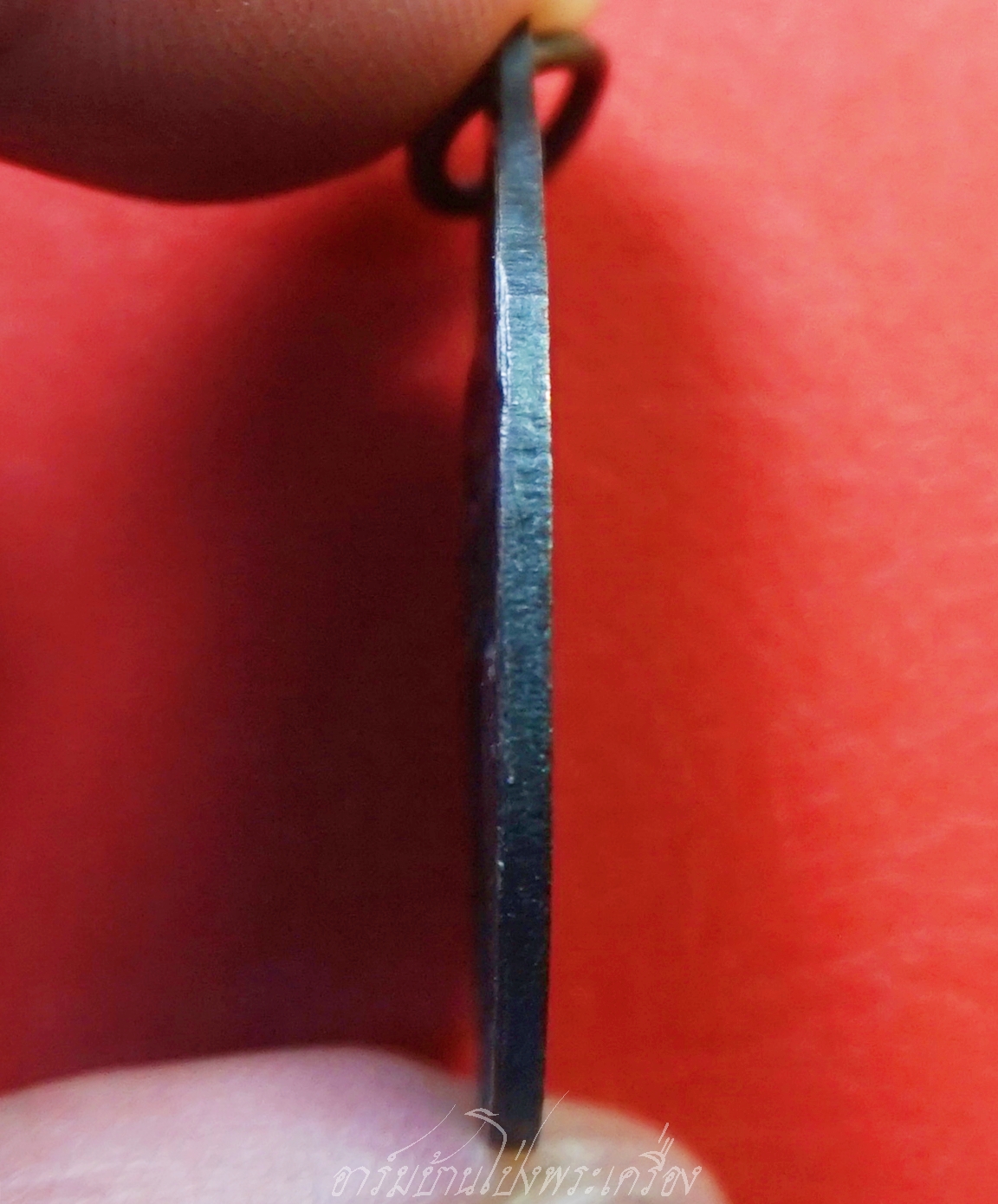 พระครูสังฆรักษ์เทศ วรเทโส(หลวงพ่อเทศ) วัดหนองกระทุ่ม รุ่นแรก ปี๒๕๑๓ พิมพ์หน้าแก่ เนื้อทองแดงรมดำ(องค์ที่3)