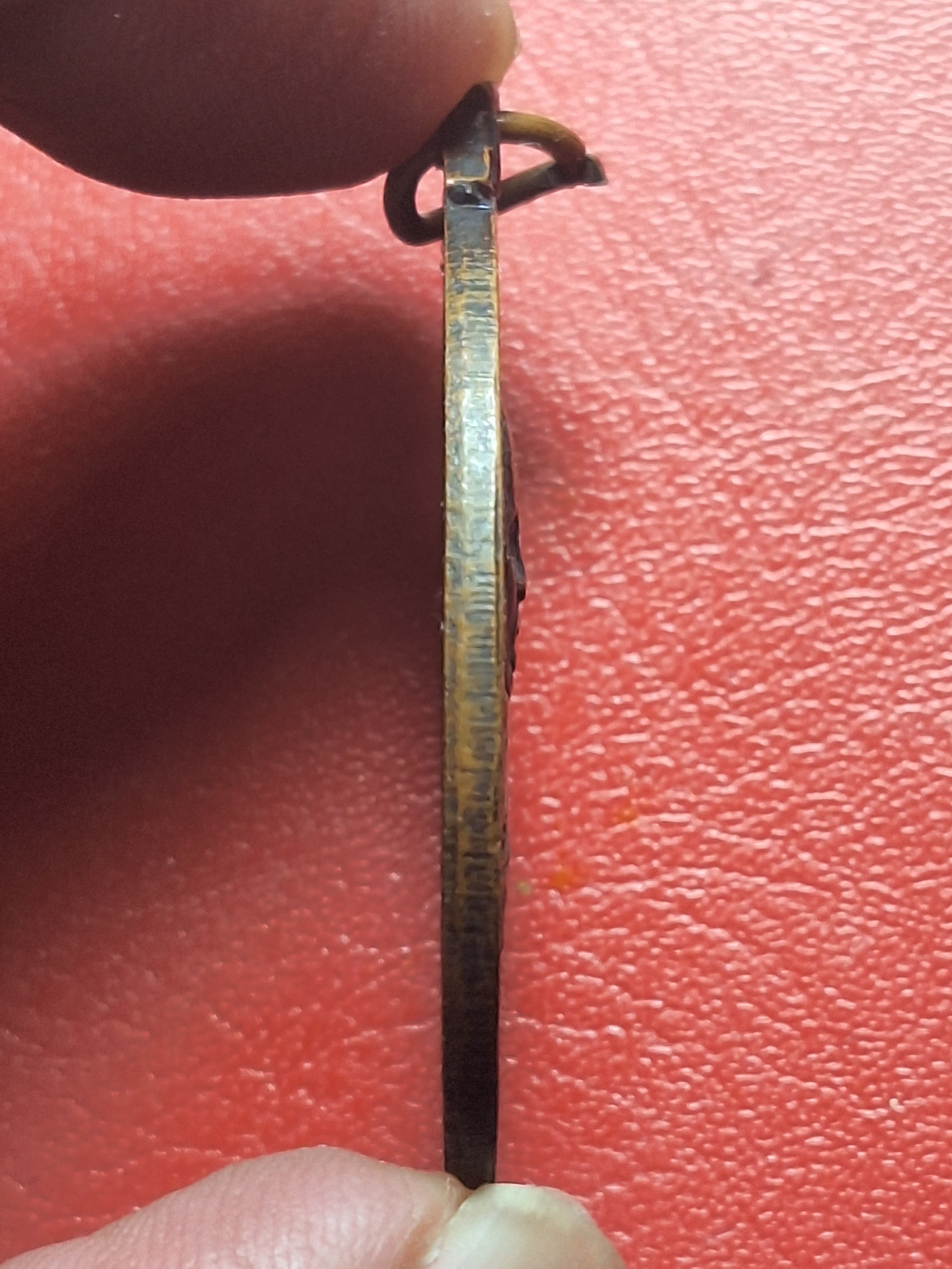 หลวงพ่อจิ้น วัดสมถะ ฉลองพระอุโบสถ ปี๒๕๑๔ เนื้อทองแดงรมดำ(องค์ที่3)