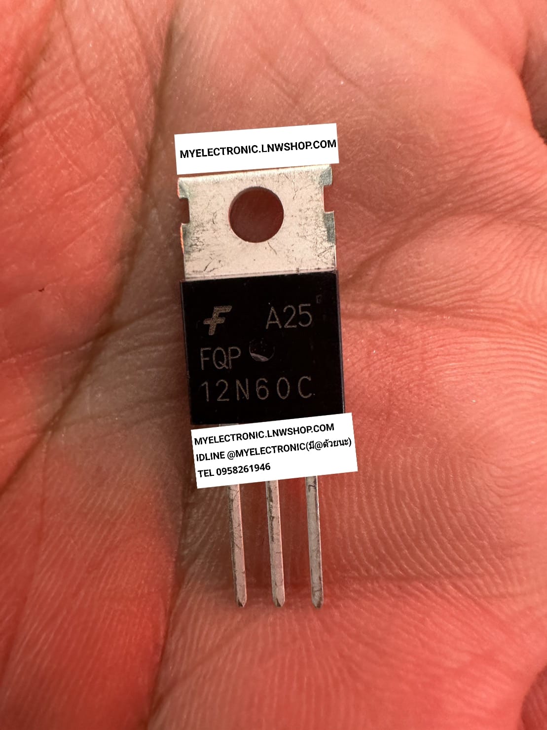 ขาย FQP12N50C มอสเฟต MOSFET มอสเฟส FQP12N50 C ตัวถัง TO-220 ยี่ห้อ FAIRCHAID แฟรนไชส์ FQP 12N50 C ราคา ตัวละ . . . . . หน่วย บาท