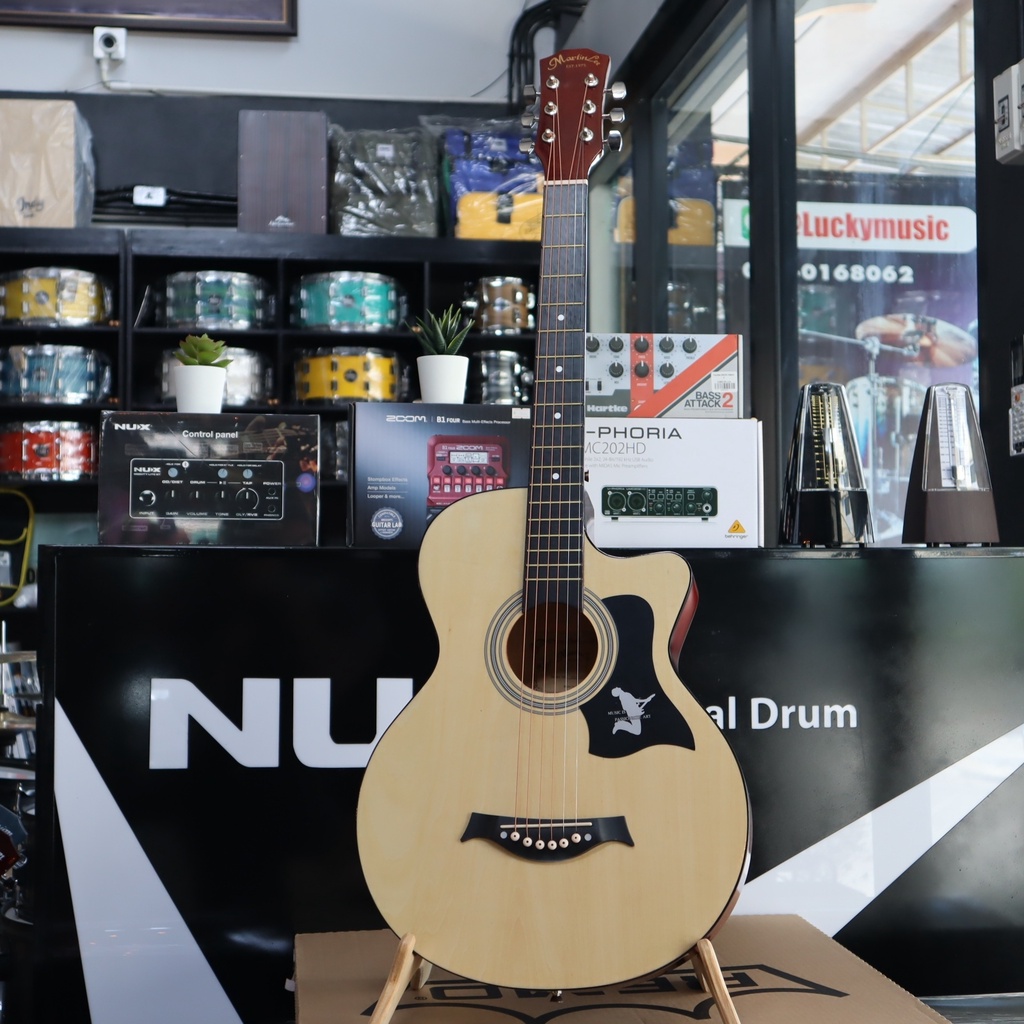 กีต้าร์โปร่ง Martin lee รุ่น ML-38C สีไม้ ขนาด 38 นิ้ว