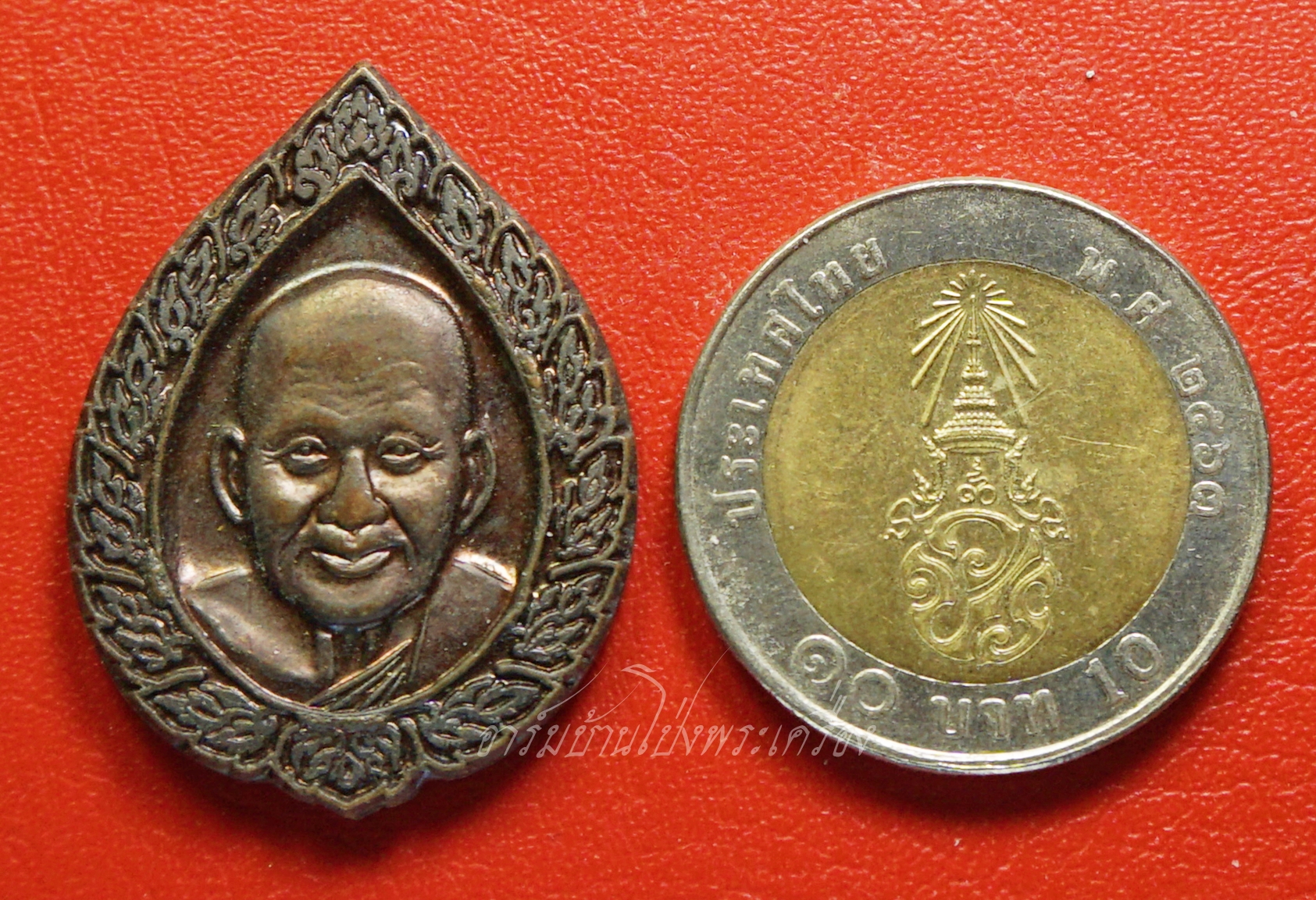 หลวงพ่อเปิ่น วัดบางพระ หลังนางกวัก ปี๒๕๔๑ เนื้อทองแดงรมดำ(องค์ที่3)