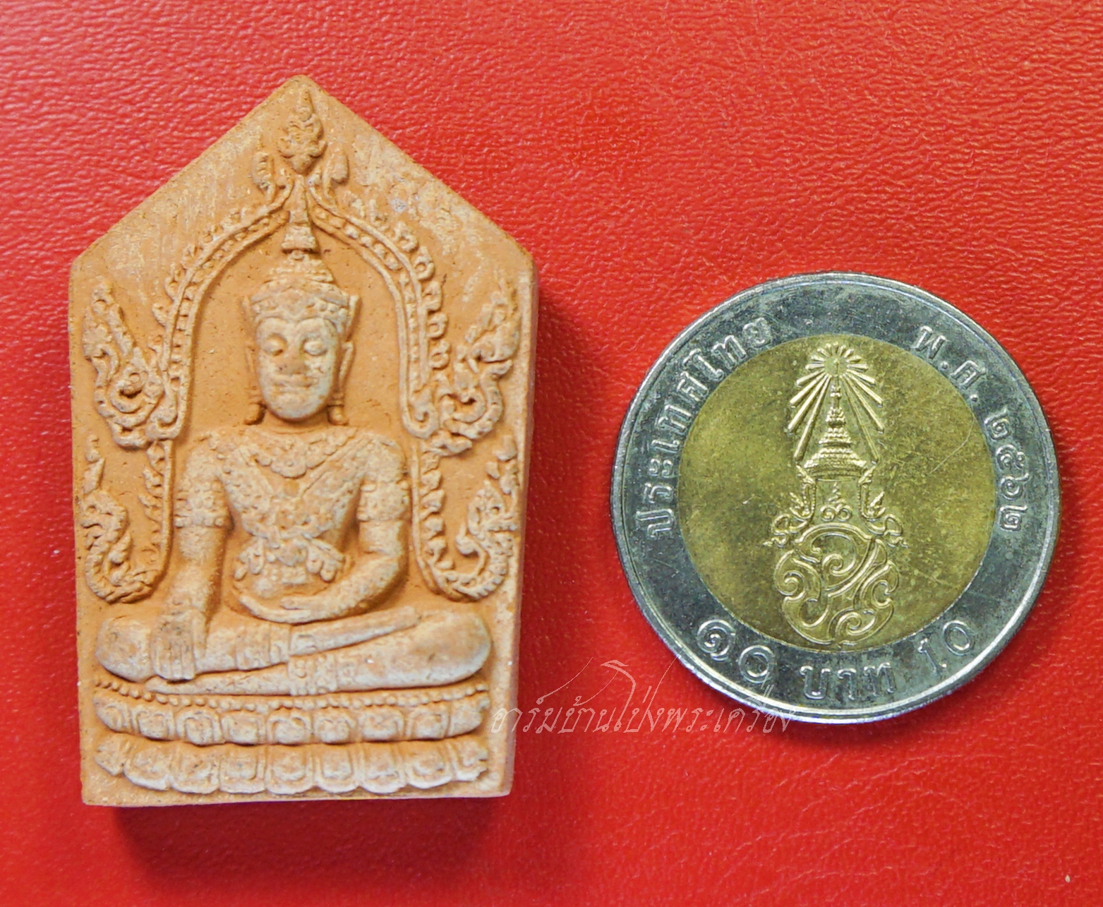 พระยอดขุนพล วัดเจดีย์หอย หลัง พระนารายณ์ เนื้อผง(องค์ที่4)