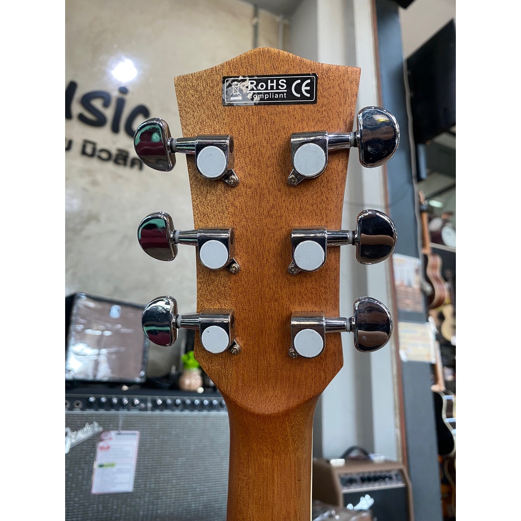 กีต้าร์โปร่งไฟฟ้า Mclorence รุ่น K4100CEQ N/MG ไม้มะฮอกกานี ขนาด 41