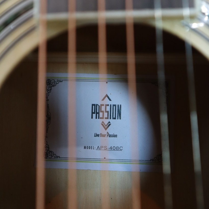 กีต้าร์โปร่ง Passion รุ่น APS-408C สีไม้ ขนาด 40 นิ้ว