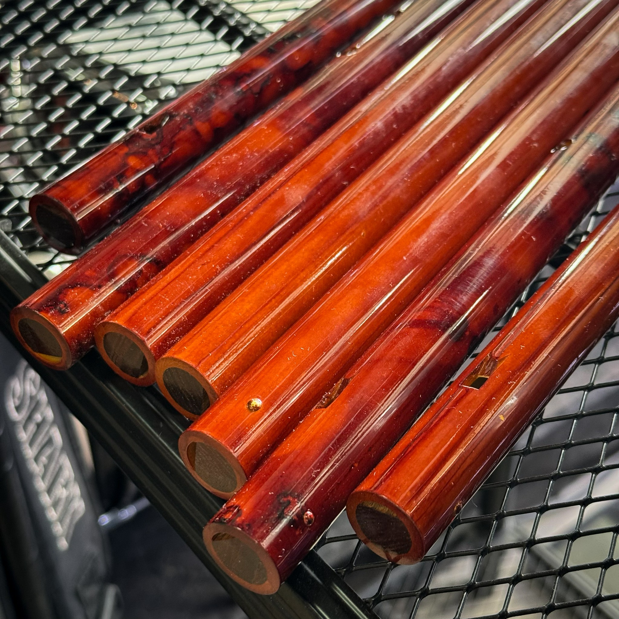 ขลุ่ยเพียงออ (ศรศิลป์) เคลือบแก้วลายไม้พิเศษ คีย์ไทยBb