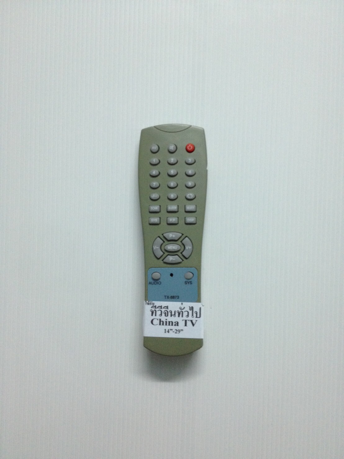 ​รีโมททีวีจีนทั่วไป TX-8873 ลงหลายยี่ห้อ
