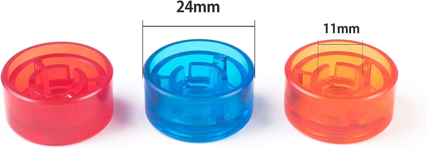 ฝาครอบเอฟเฟค จุกครอบเอฟเฟค (1ชิ้น) คละสี วัสดุของแรง Foot Switch Topper จุกเอฟเฟค - มีปลายทาง