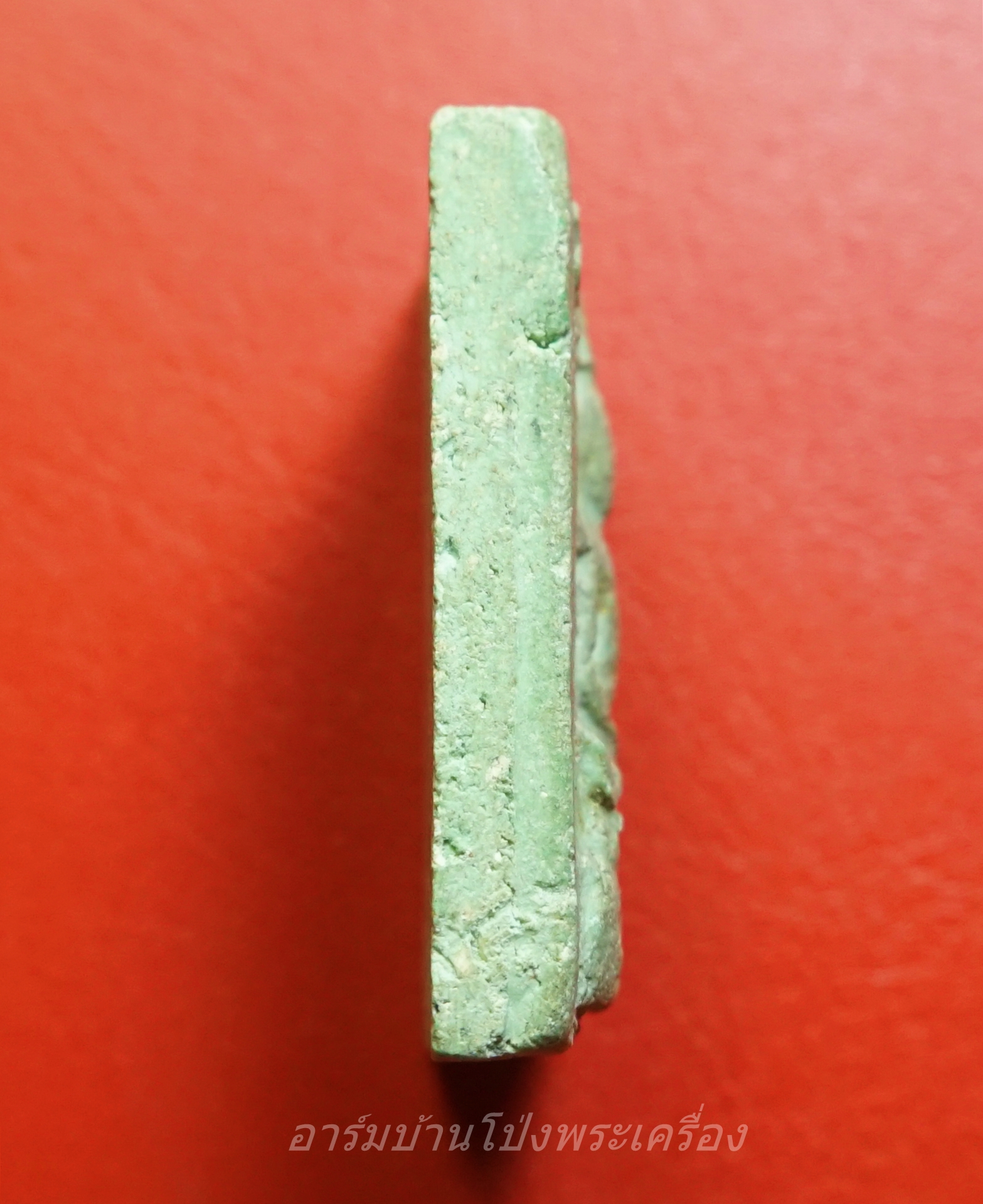 พระแก้วมรกต วัดบ้านโป่ง ปี๒๕๐๙ พิมพ์สี่เหลี่ยม เนื้อเขียว(องค์ที่1)