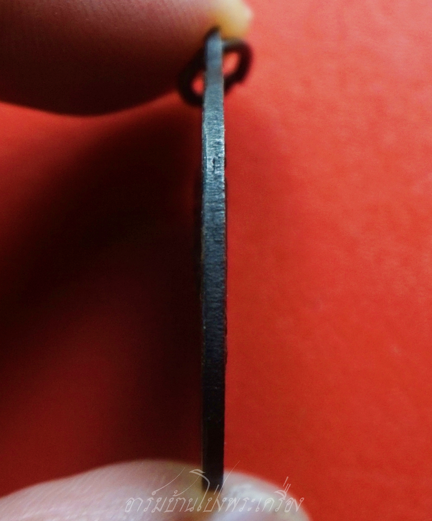 พระครูสังฆรักษ์เทศ วรเทโส(หลวงพ่อเทศ) วัดหนองกระทุ่ม รุ่นแรก ปี๒๕๑๓ พิมพ์หน้าแก่ เนื้อทองแดงรมดำ(องค์ที่4)