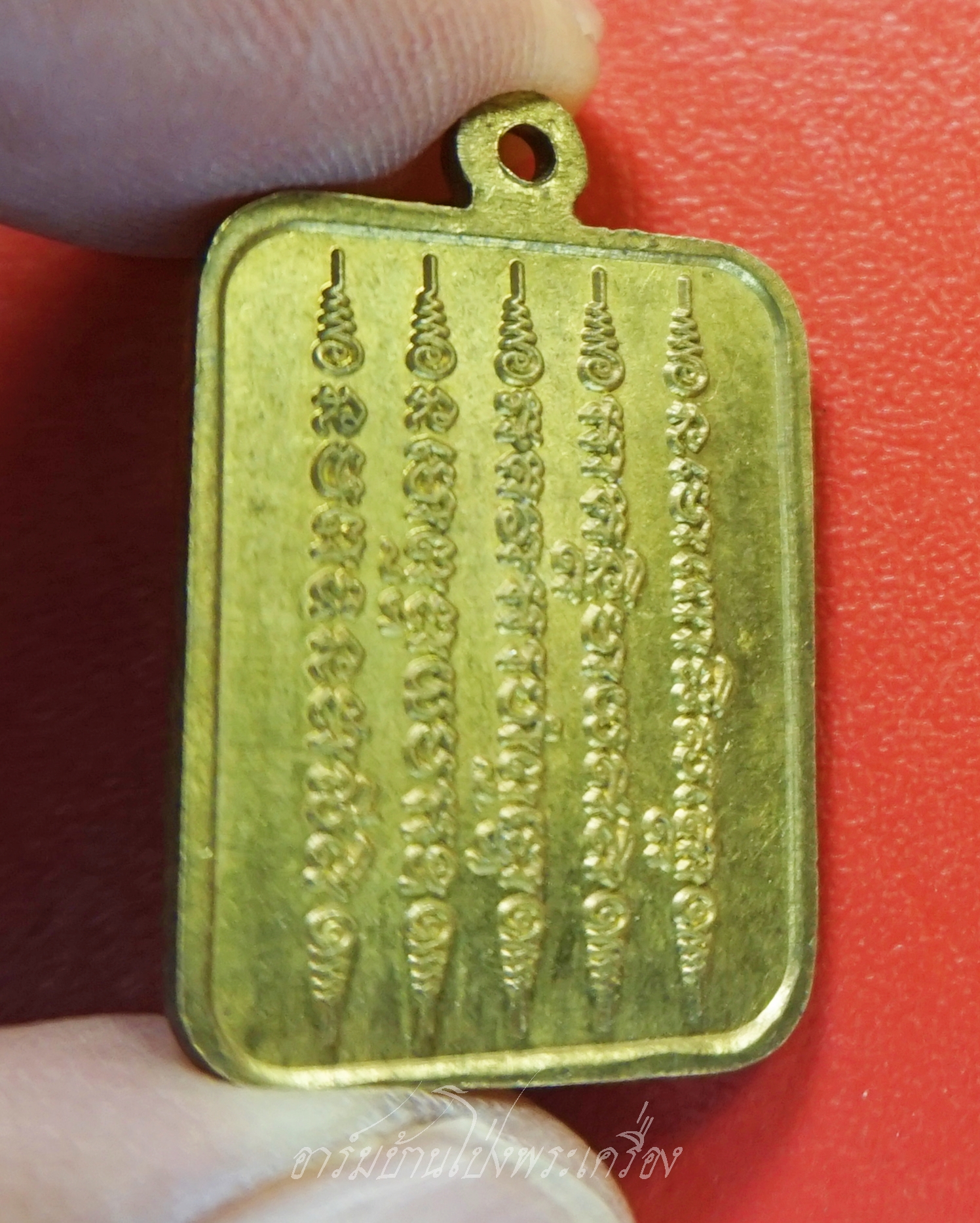 เหรียญดวงมหาเศรษฐี วัดคลองขนอน หลังยันต์ห้าแถว เนื้อฝาบาตร(องค์ที่1)