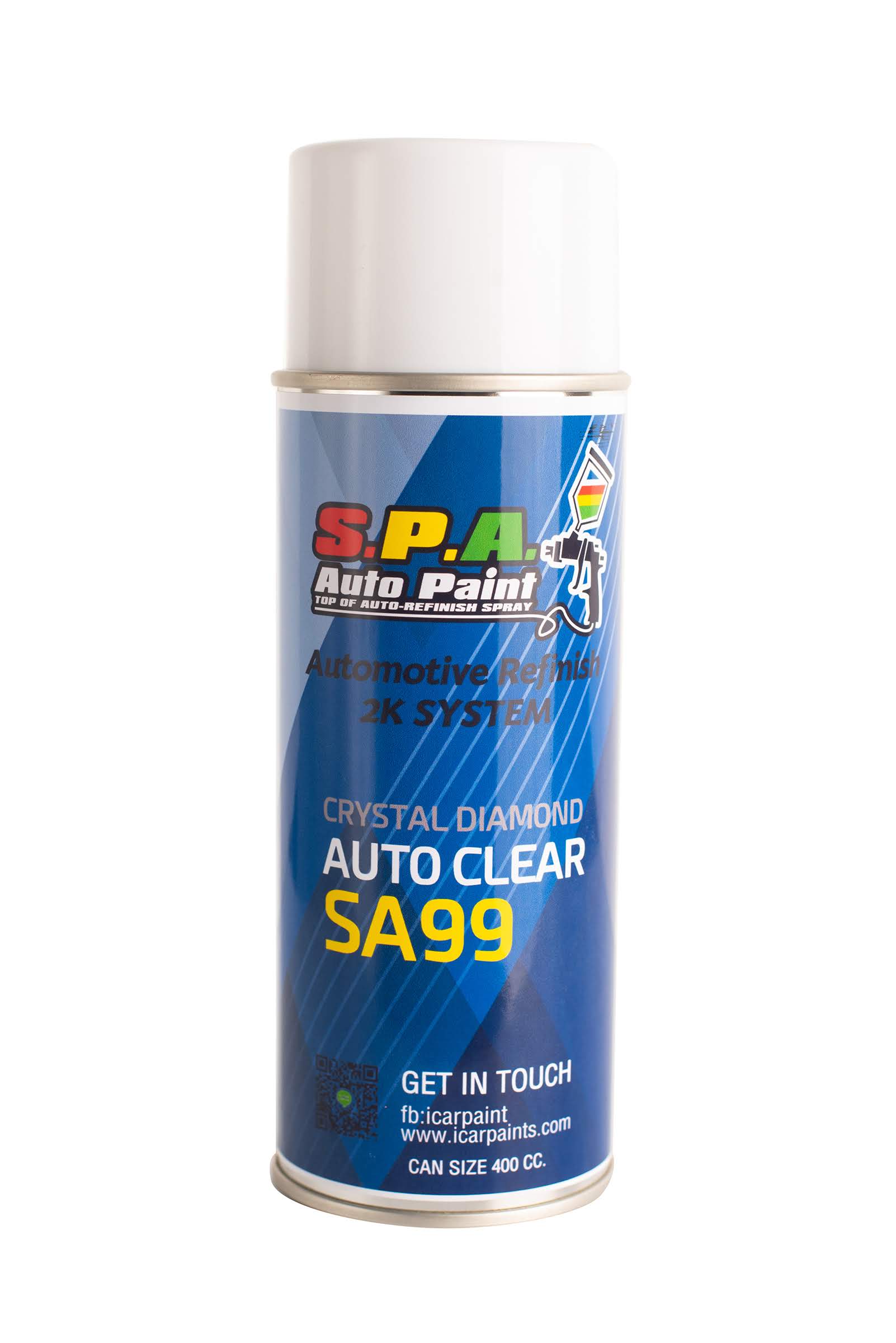 *NEW* สีสเปรย์แล็กเกอร์เคลือบเงาคริสตัล 2K+ S.P.A. SA99