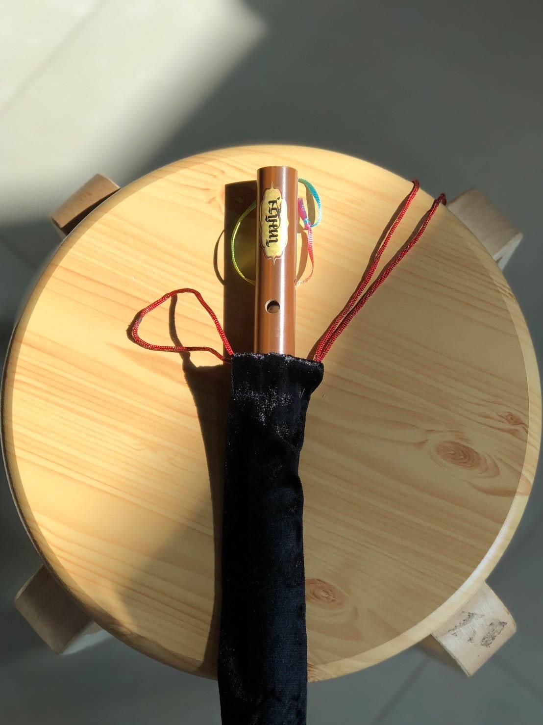 [พร้อมส่ง] ถุงใส่ขลุ่ยผ้ากำมะหยี่ กระเป๋าขลุ่ย ที่ใส่ขลุ่ย เนื้อผ้าดี พกพาสะดวก ใส่ได้ถึงขนาด 50 ซม.