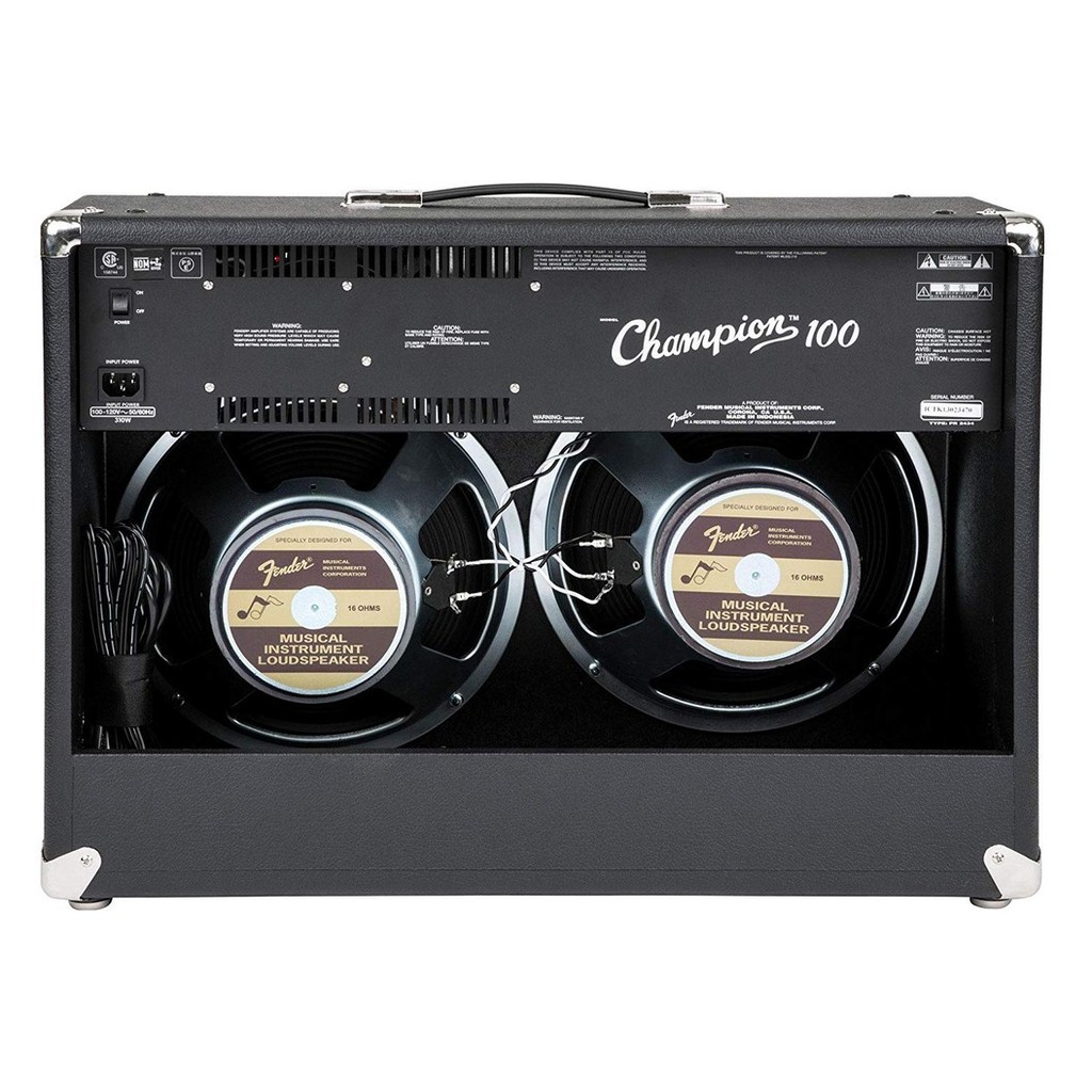 แอมป์กีต้าร์ไฟฟ้า แอมป์ Fender 100 วัตต์ รุ่น Champion 100 w กำลังวัตต์เต็ม รับประกันศูนย์ 1 ปี
