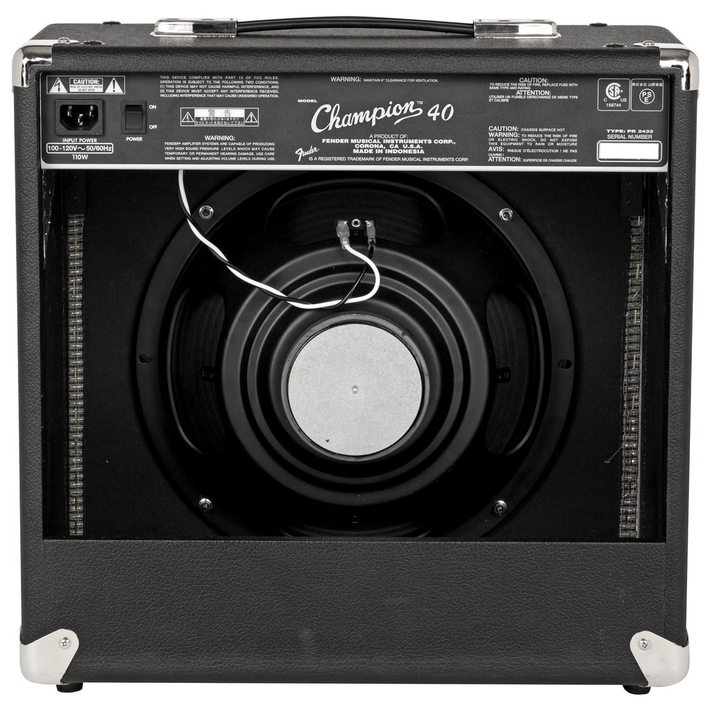 แอมป์กีต้าร์ไฟฟ้า แอมป์ Fender 40 วัตต์ รุ่น Champion 40 w กำลังวัตต์เต็ม รับประกันศูนย์ 1 ปีแอมป์ Fender 40 วัตต์ รุ่น Champion 40 w
