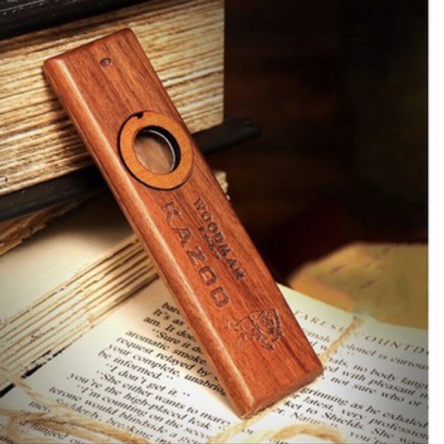 WOODMAN คาซูไม้ Kazoo มะฮอกกานี ให้เสียงนุ่ม มีความเป็นธรรมชาติ คาซู่ คาซู่ไม้ บรรจุในกล่องเหล็กสวยงาม