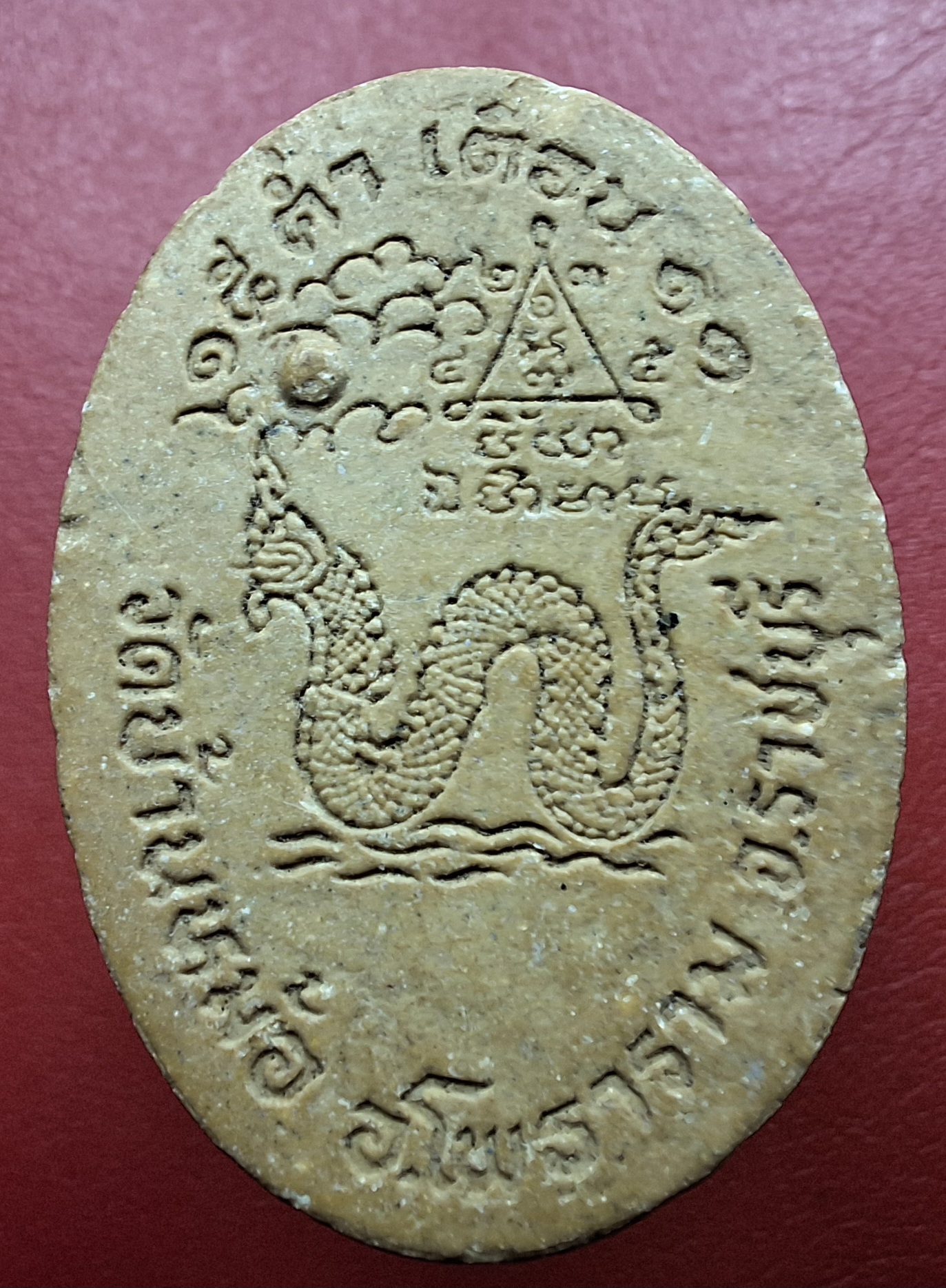 พระกริ่ง เนื้อผง หลวงพ่อสง่า วัดบ้านหม้อ ๑๕ค่ำ เดือน๑๑(องค์ที่1)