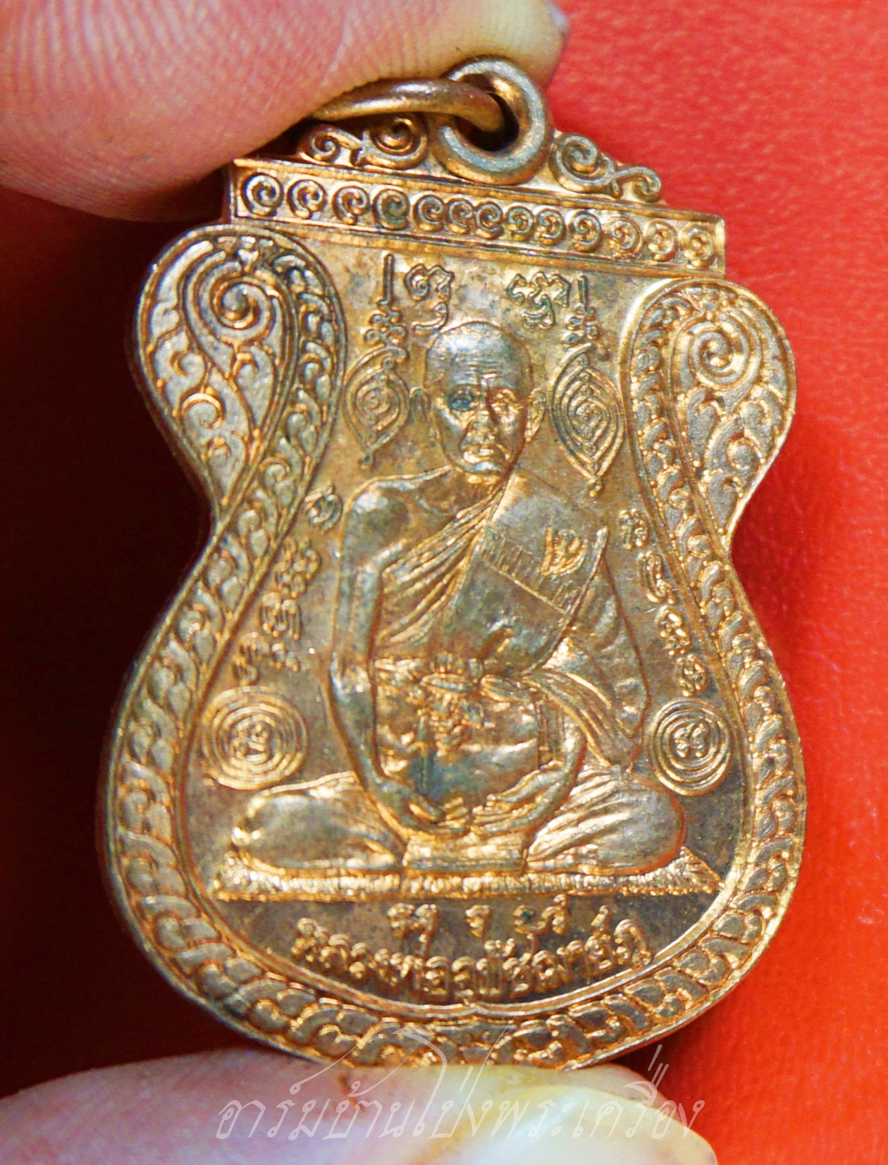 หลวงพ่อภู วัดช้าง จ.นครนายก เนื้อทองแดงผิวไฟ(องค์ที่1)