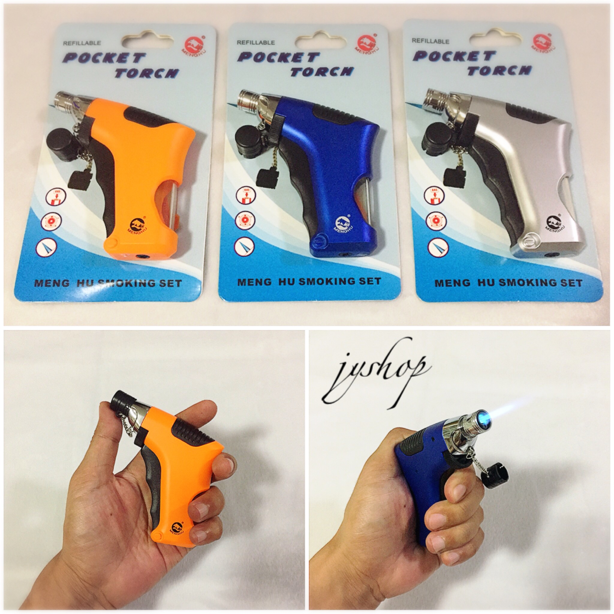 ไฟแช็ค ไฟฟู่ Pocket torch Menghu