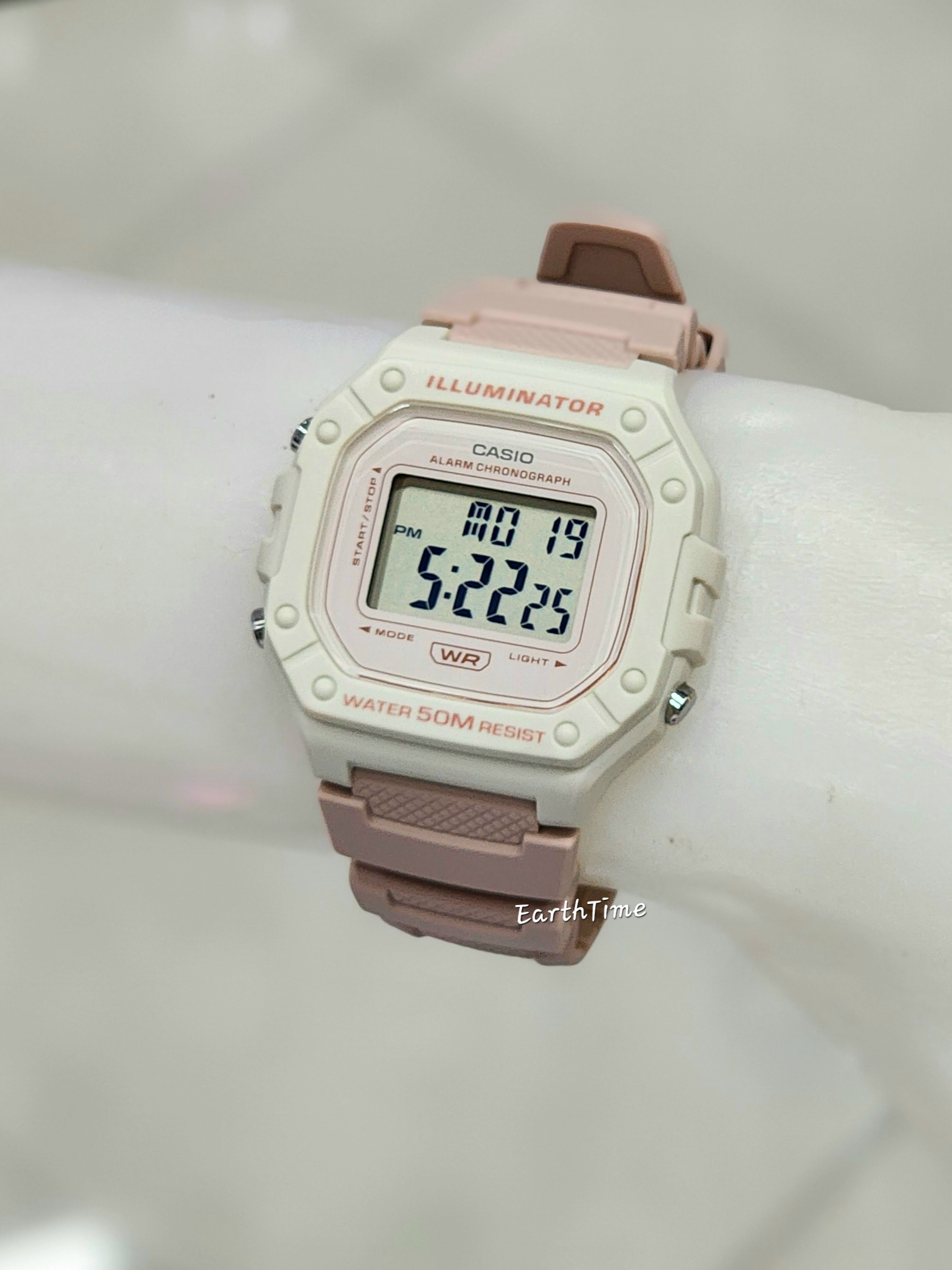 CASIO สายเรซิ่น รุ่น W-218HC-4A2V
