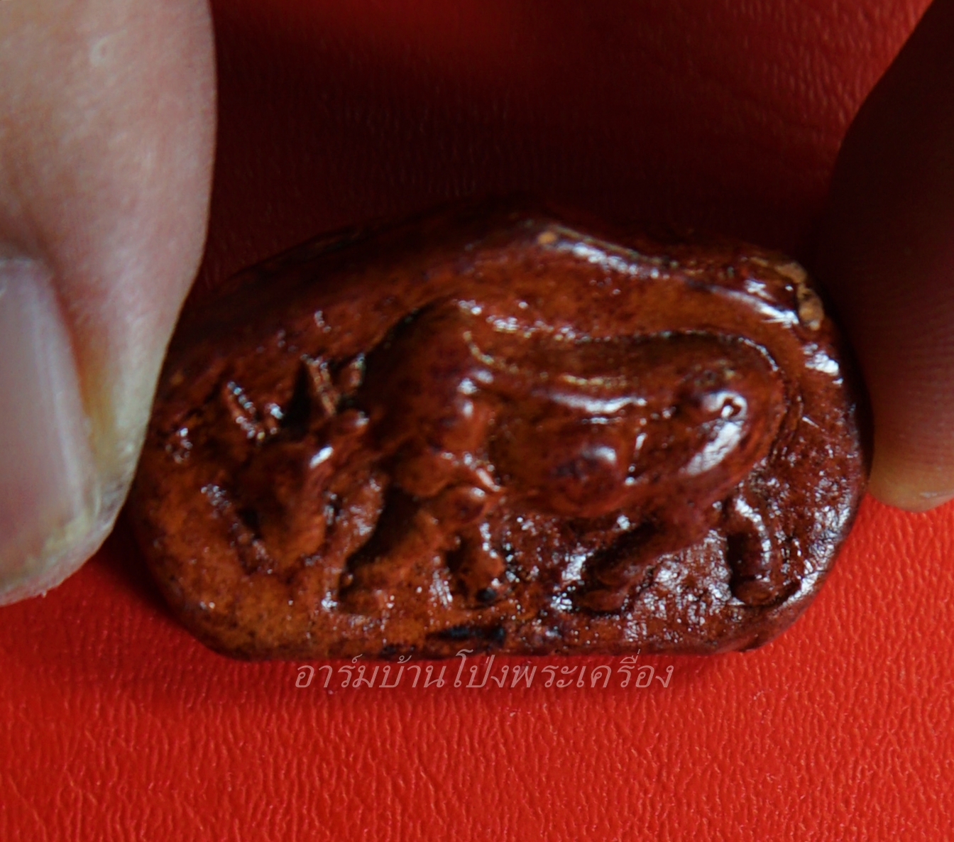 วัวธนู เนรมิต เนื้อดินอาถรรพ์ เคลือบแชลค หลวงปู่ทน วัดด่านติง จ.นครราชสีมา(องค์ที่1)