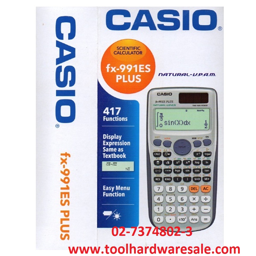 เครื่องคิดเลข CASIO FX-991ES PLUS-417 ฟังก์ชั่น ราคา