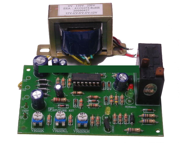 ชุดFA421 วงจรป้องกันไฟตก-ไฟเกิน 220V 600W (ชุดประกอบลงปริ้นท์แล้ว)