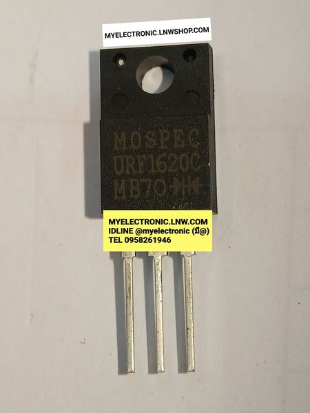 ขาย MURF1620CT , U1620C ไดโอด ตัวถัง TO-220F ยี่ห้อ MOSPEC ของแท้ ตัวละ . . . หน่วย บาท