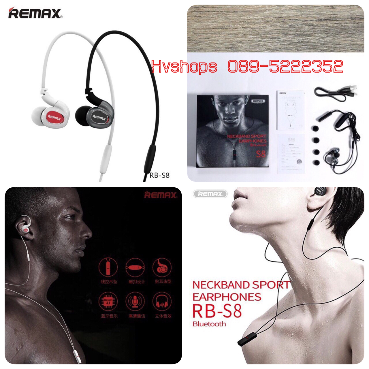 หูฟัง bluetooth remax RB-S8